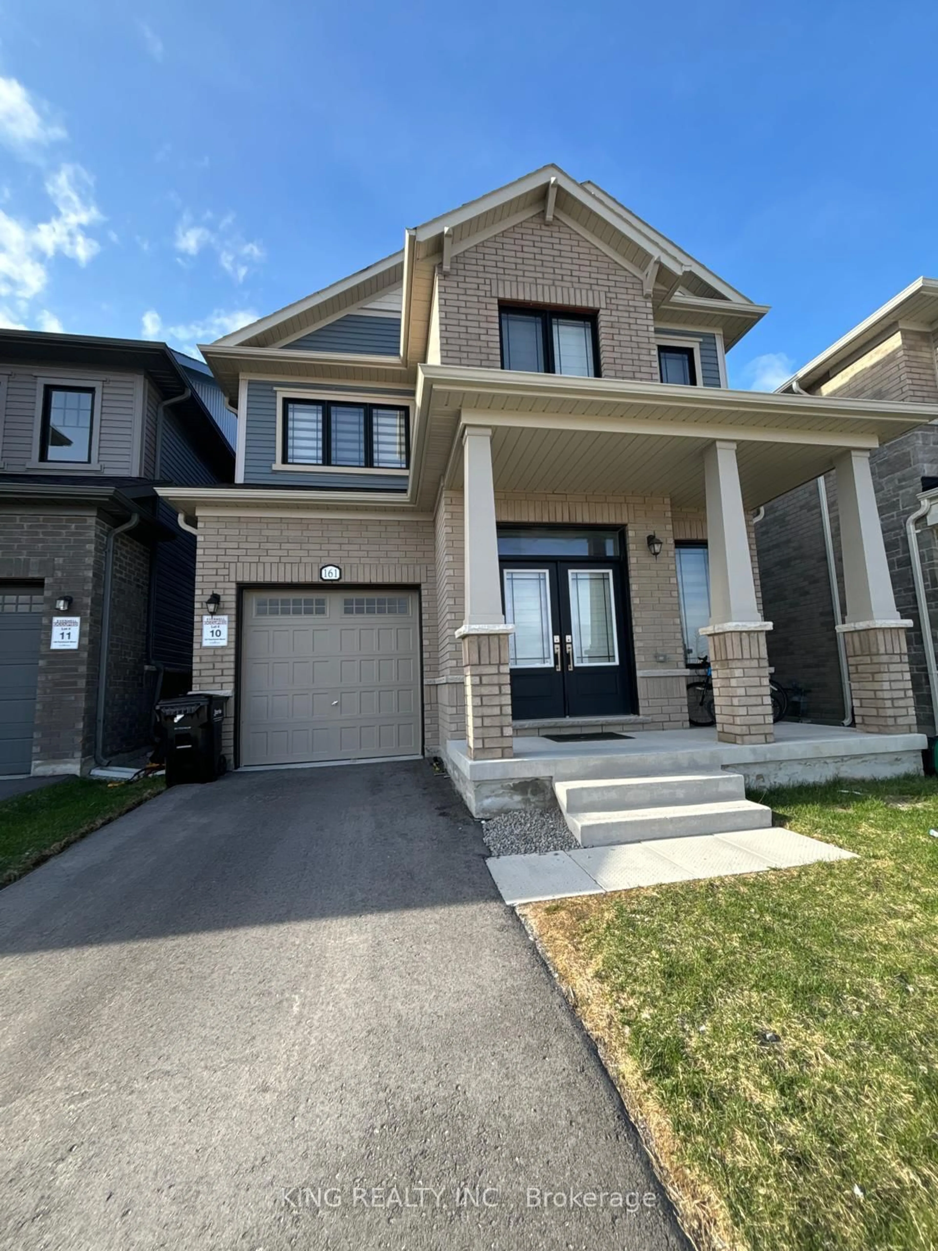 Home with brick exterior material, street for 161 Fenchurch Manr, Barrie Ontario L9J 0W9