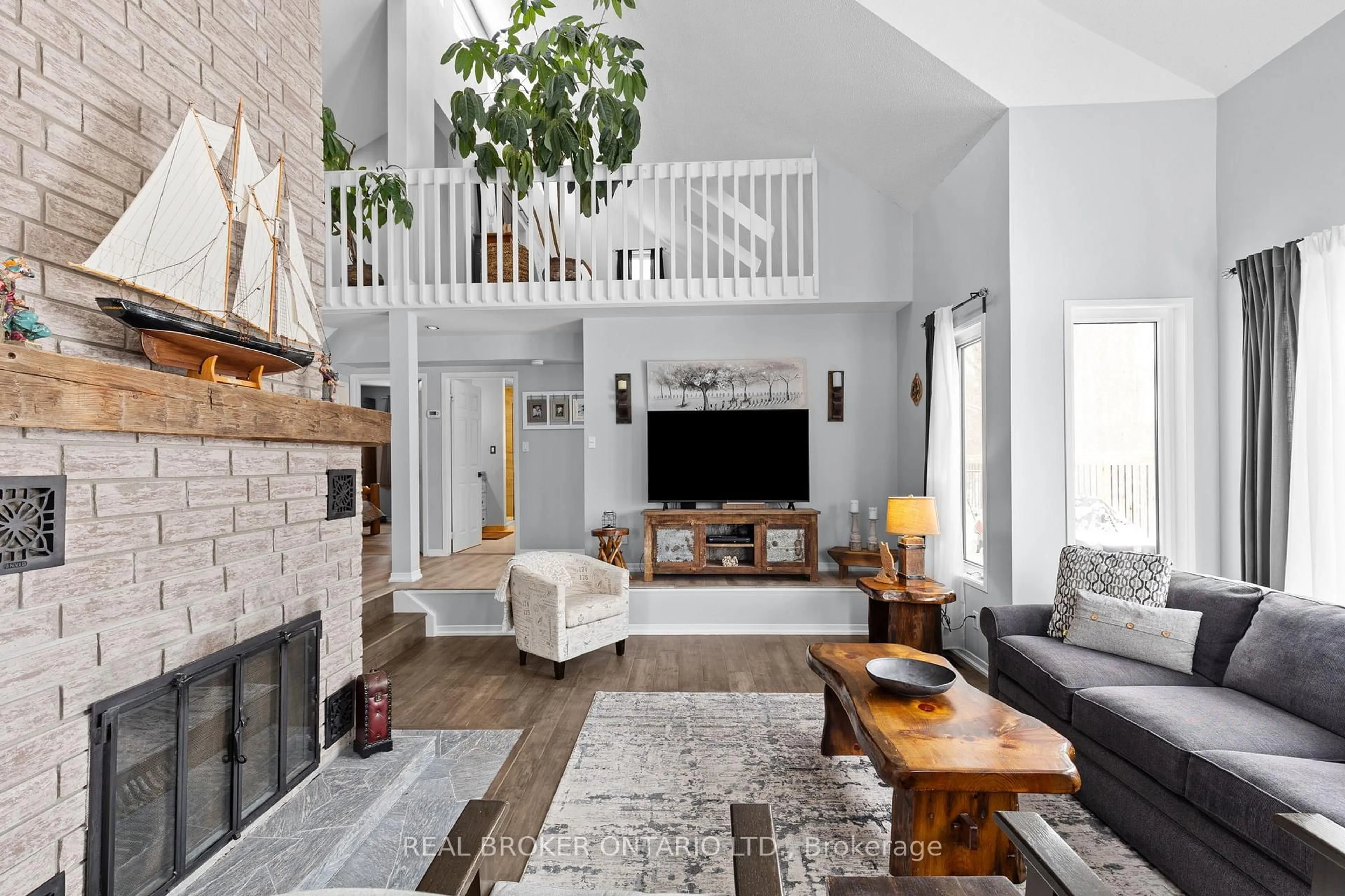 Living room with furniture, unknown for 2043 Beman Point Lane, Severn Ontario L0K 1E0