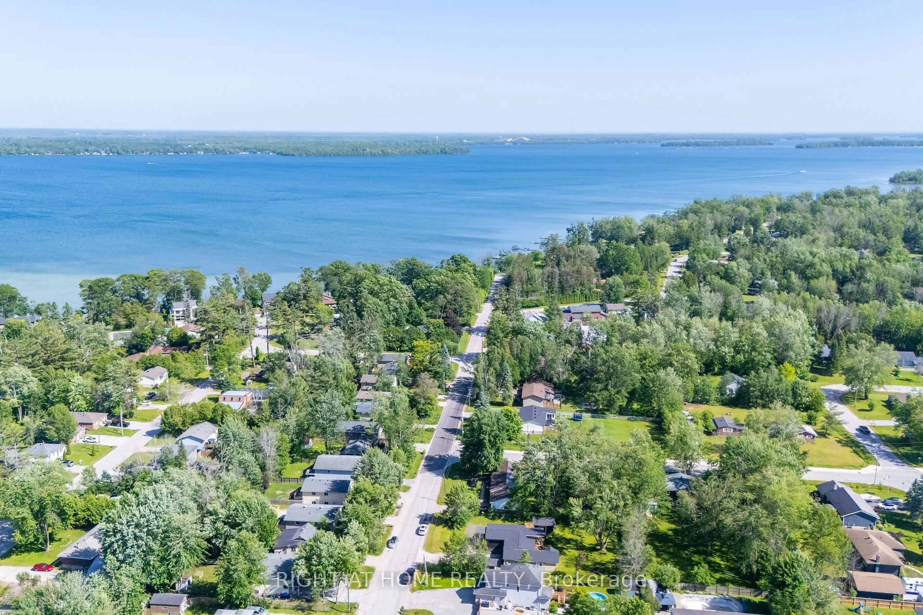 A pic from outside/outdoor area/front of a property/back of a property/a pic from drone, water/lake/river/ocean view for 3392 Coronation Ave, Severn Ontario L0K 1G0