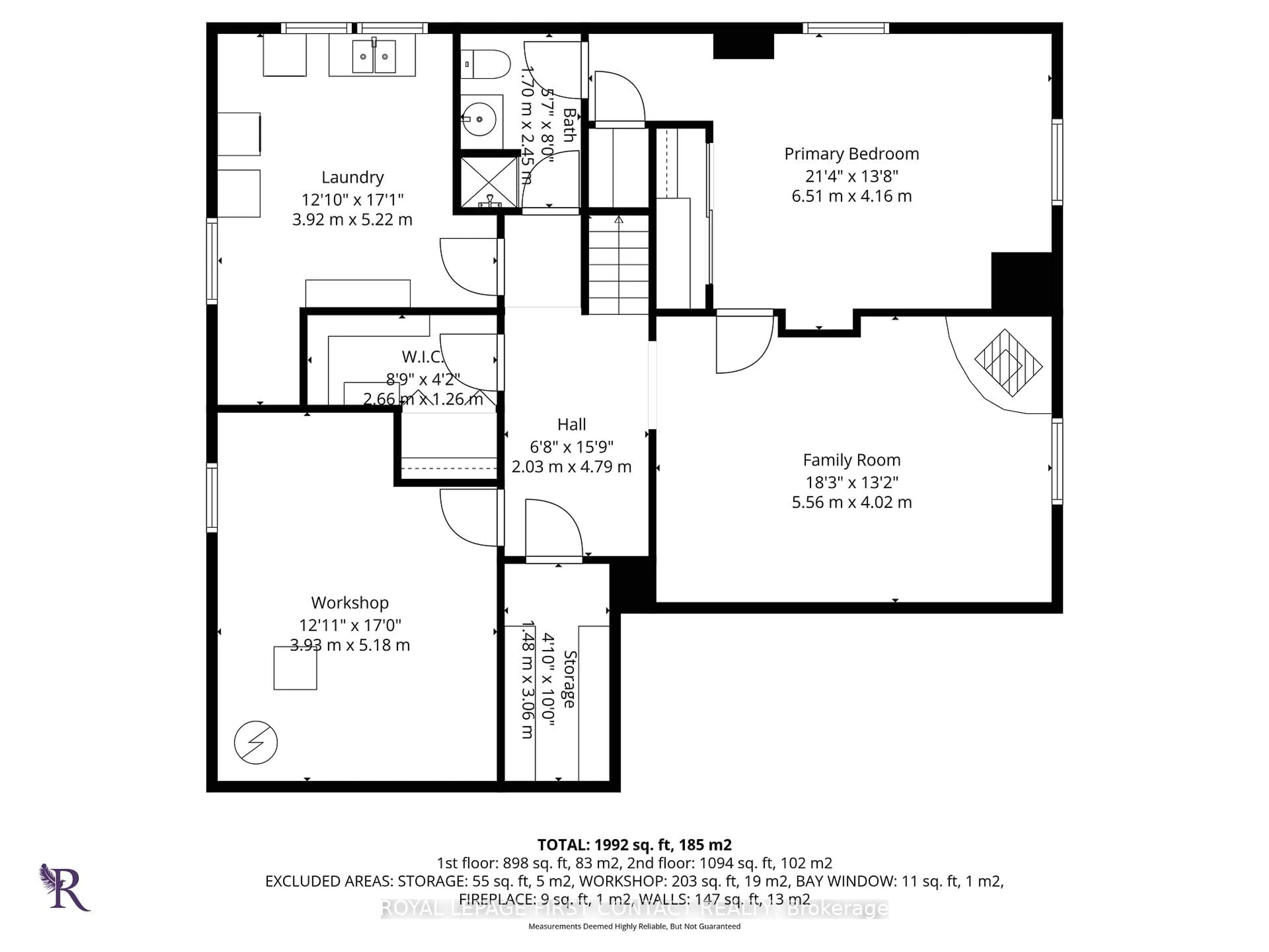 Floor plan for 103 Rodney St, Barrie Ontario L4M 4C2