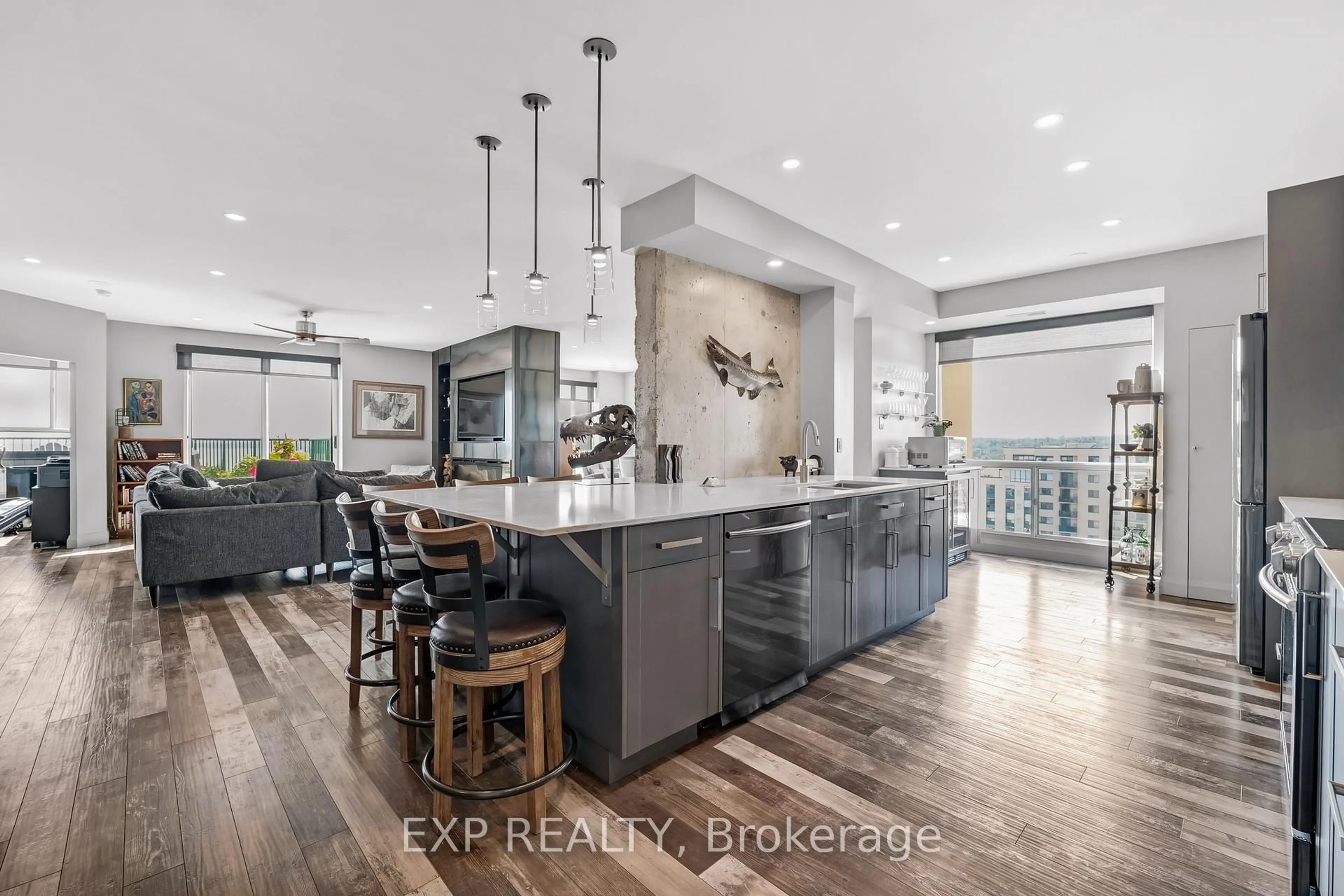 Open concept kitchen, unknown for 65 Ellen St #1502, Barrie Ontario L4N 3A5