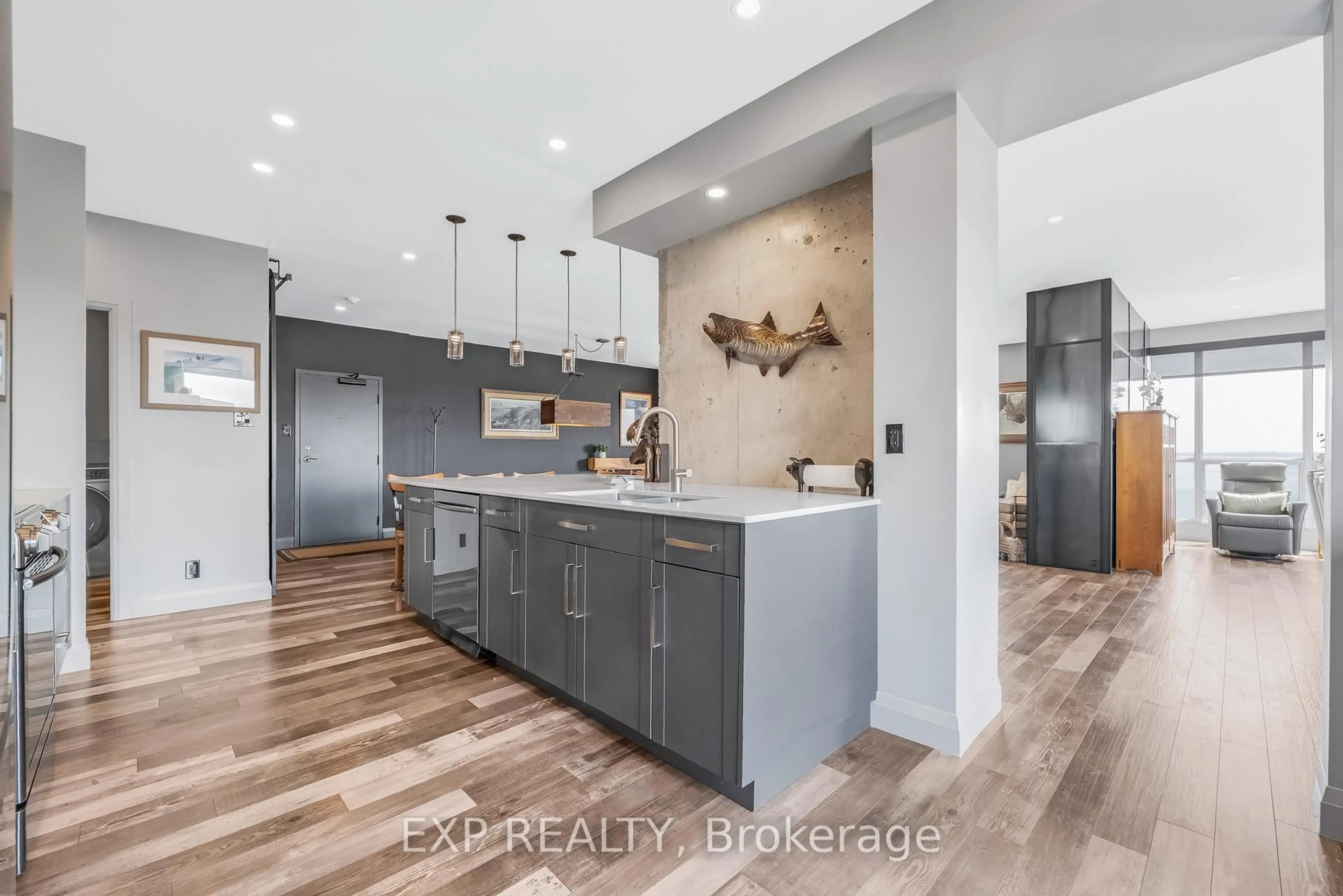 Open concept kitchen, unknown for 65 Ellen St #1502, Barrie Ontario L4N 3A5