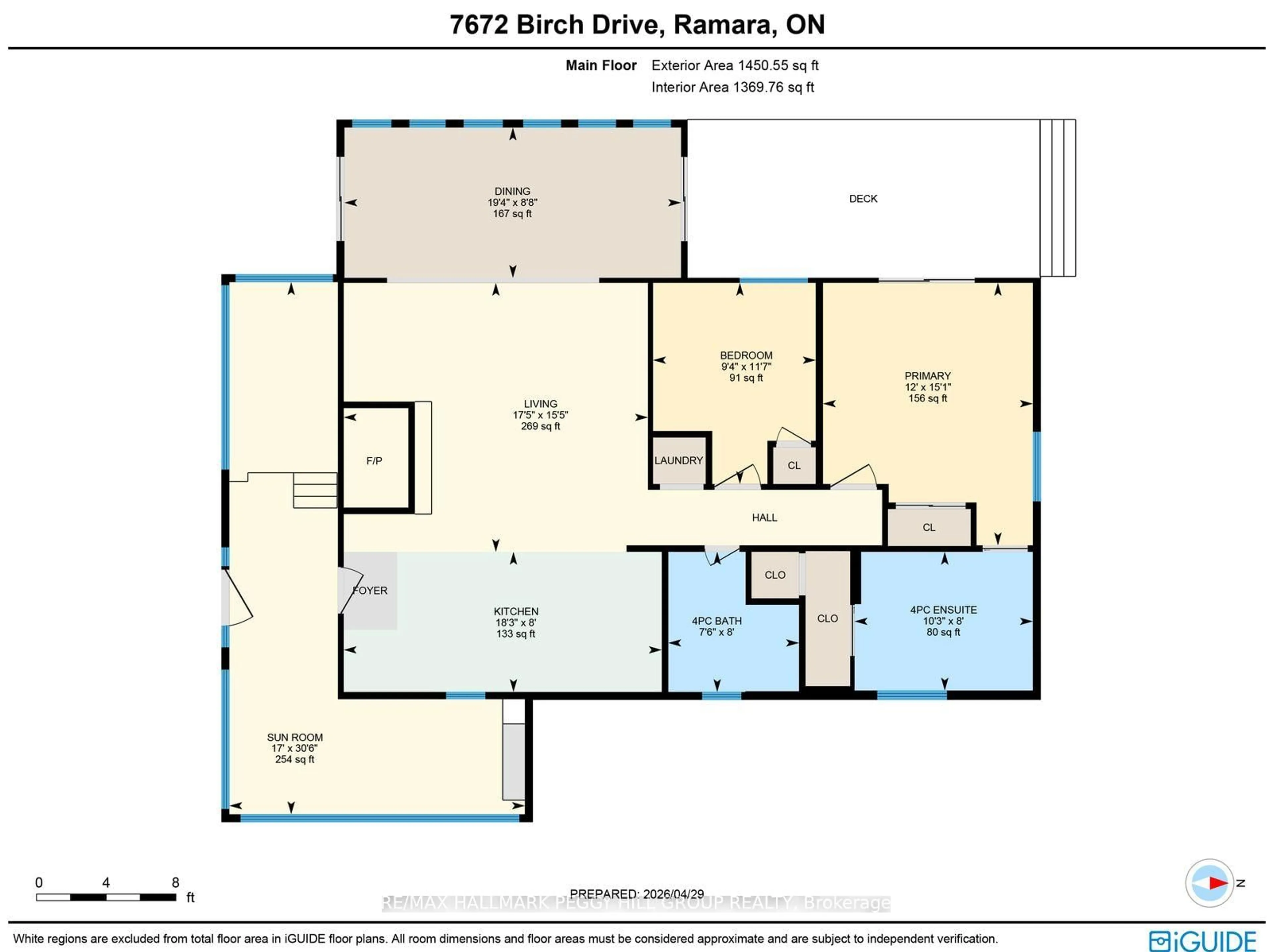 Floor plan for 7672 Birch Dr, Ramara Ontario L0K 2B0
