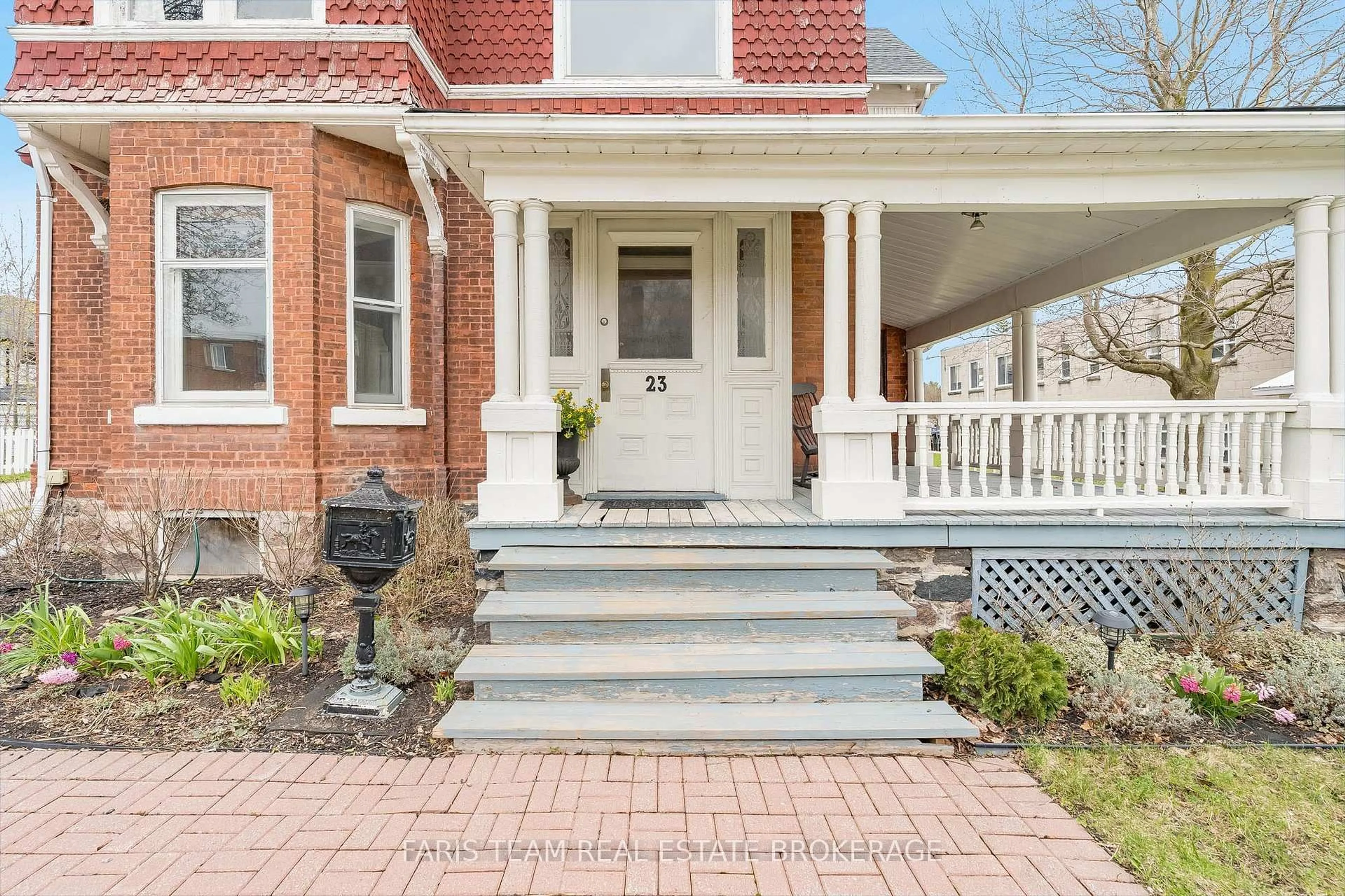 Home with brick exterior material, street for 23 Yonge St, Springwater Ontario L0L 1P0