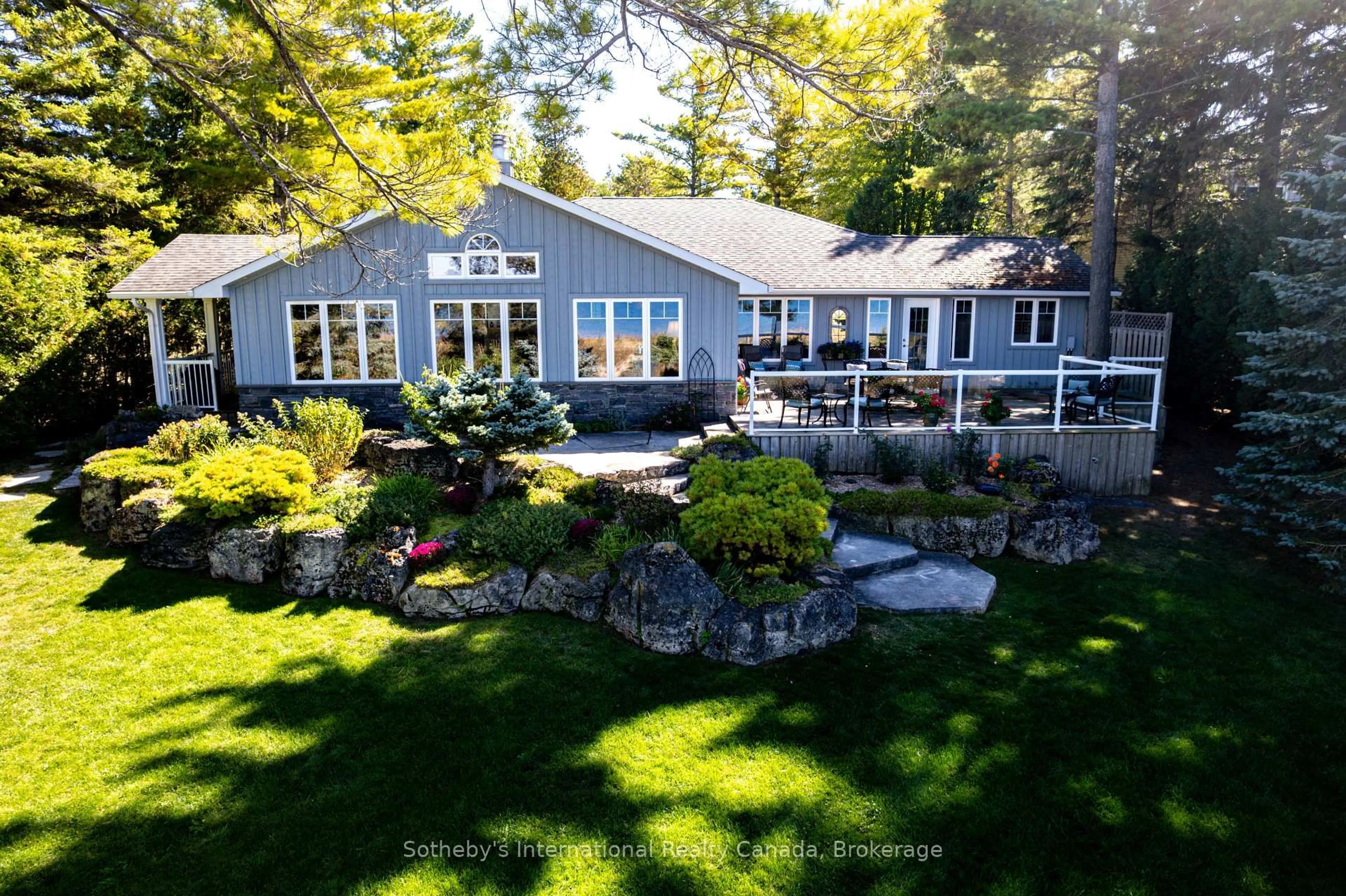 A pic from outside/outdoor area/front of a property/back of a property/a pic from drone, water/lake/river/ocean view for 1036 River Rd, Wasaga Beach Ontario L9Z 2P7