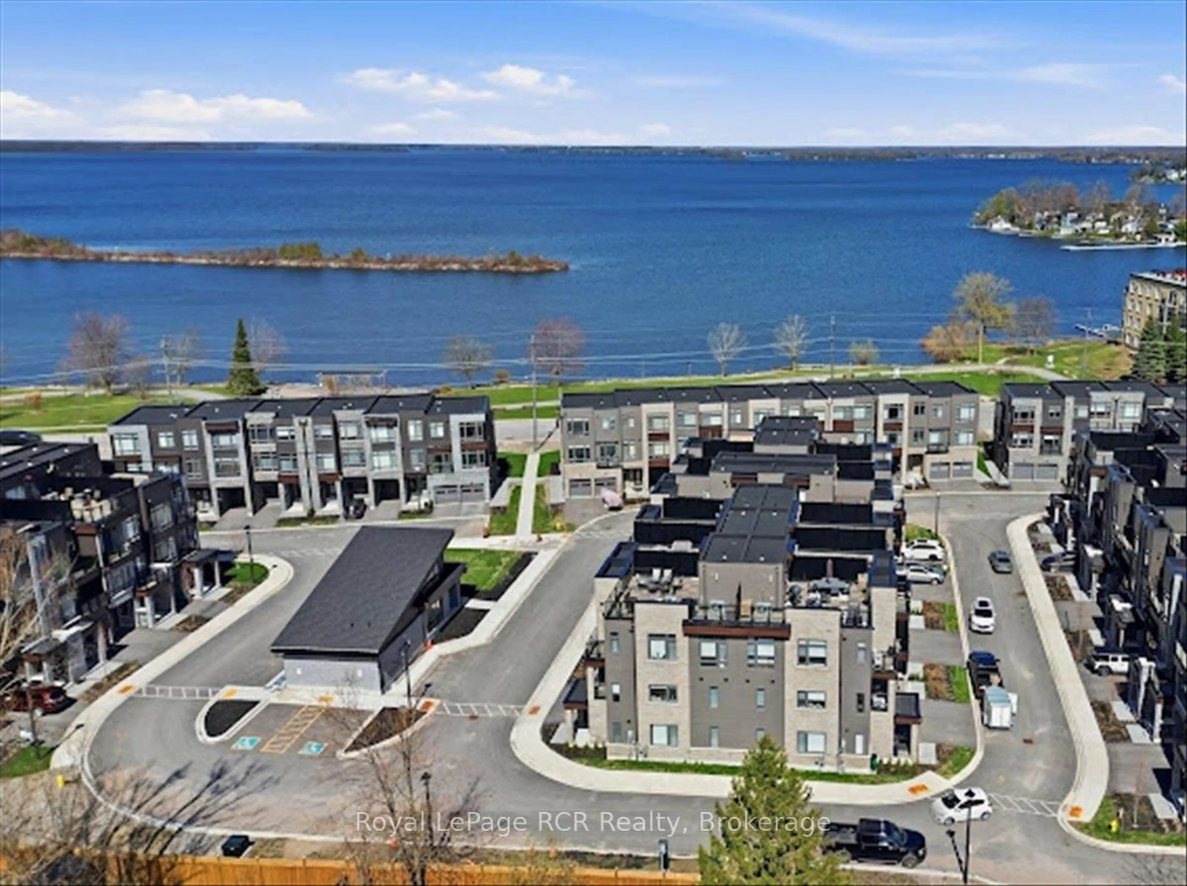 A pic from outside/outdoor area/front of a property/back of a property/a pic from drone, water/lake/river/ocean view for 56 Wyn Wood Lane, Orillia Ontario L3V 8P7