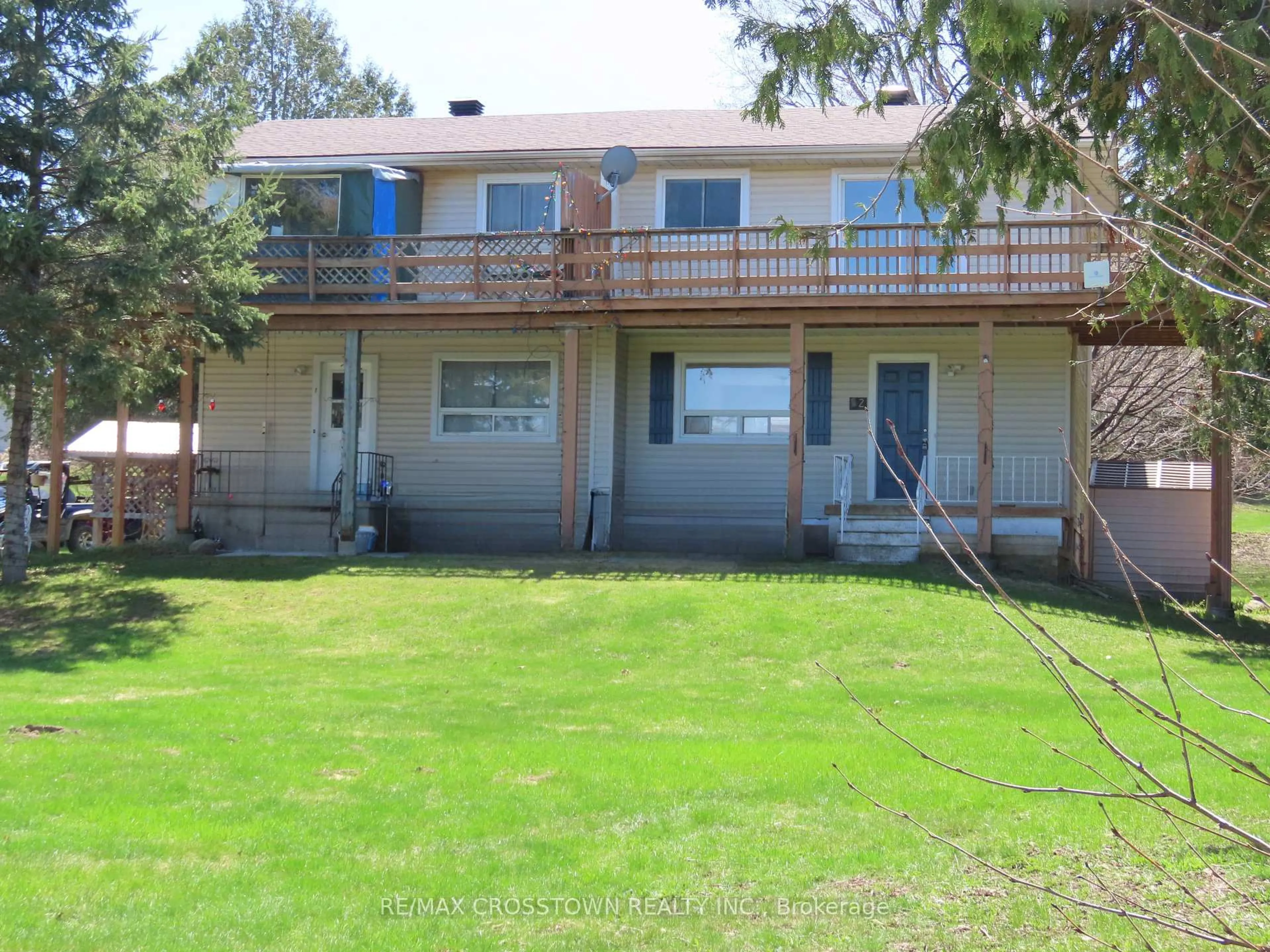 A pic from outside/outdoor area/front of a property/back of a property/a pic from drone, water/lake/river/ocean view for 4716 Penetanguishene Rd, Springwater Ontario L0L 1V0