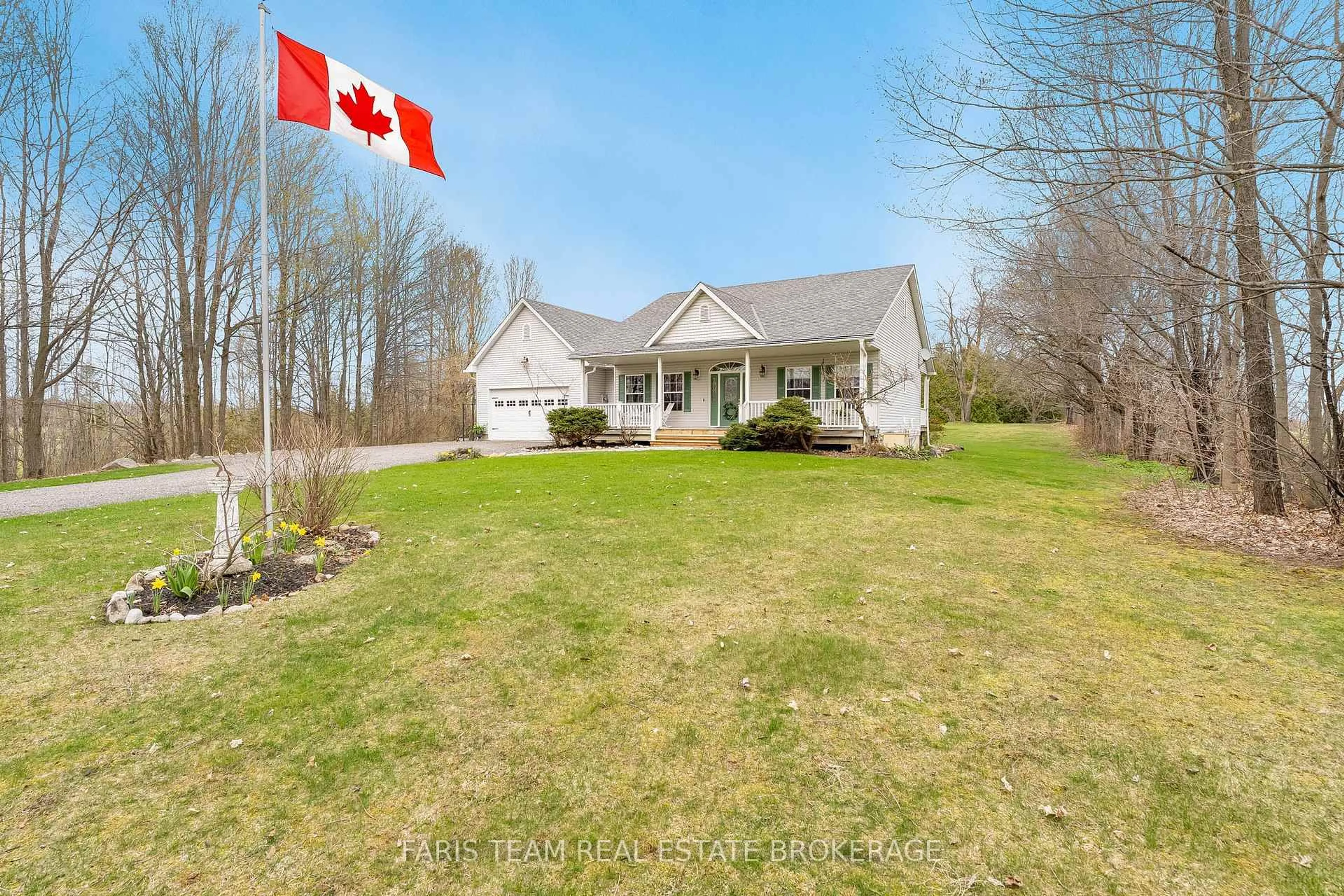 A pic from outside/outdoor area/front of a property/back of a property/a pic from drone, water/lake/river/ocean view for 5035 Line 12, Oro-Medonte Ontario L0K 1E0