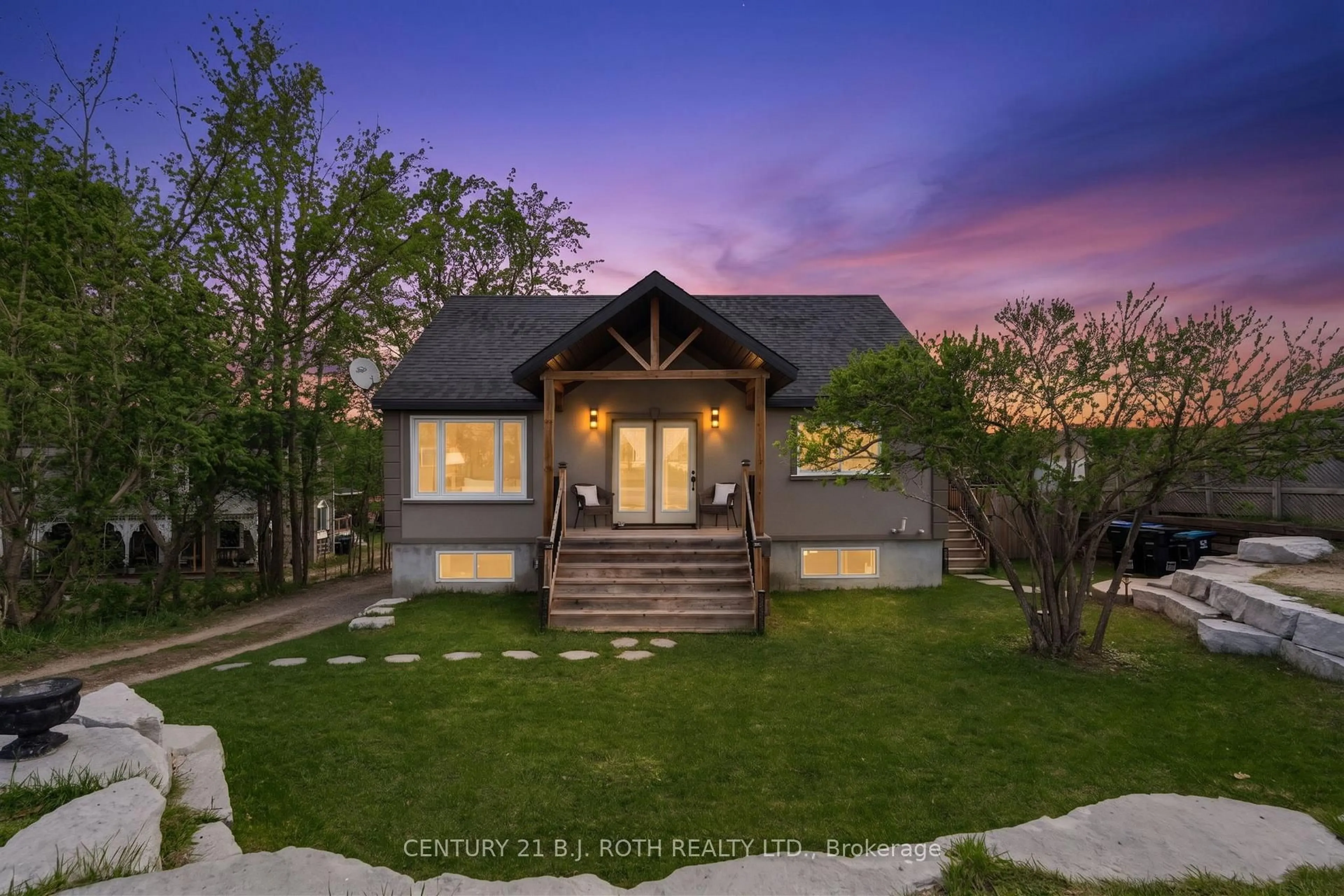 Home with vinyl exterior material, street for 6511 Highway 93, Springwater Ontario L0L 1P0