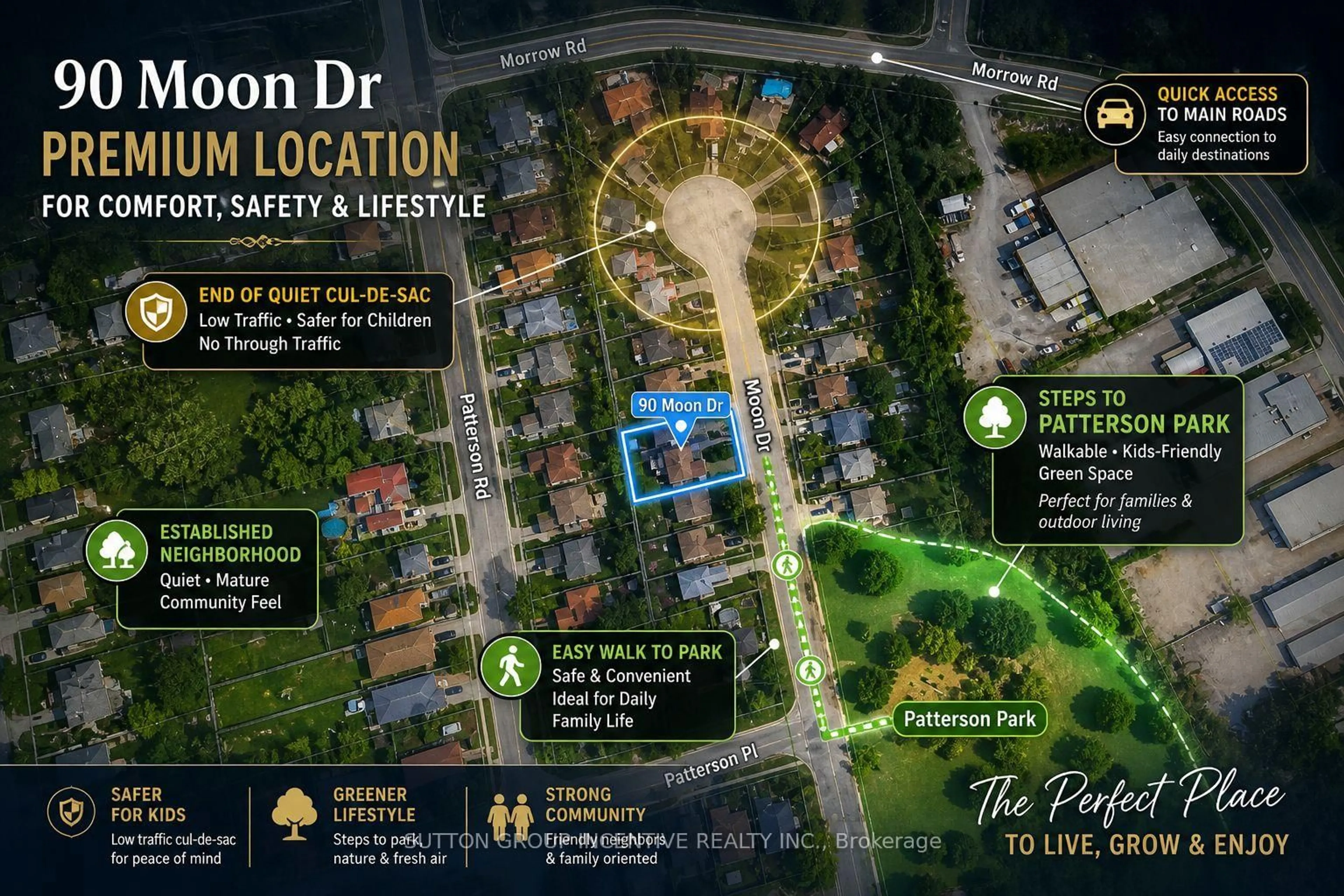 Picture of a map for 90 Moon Dr, Barrie Ontario L4N 7G9