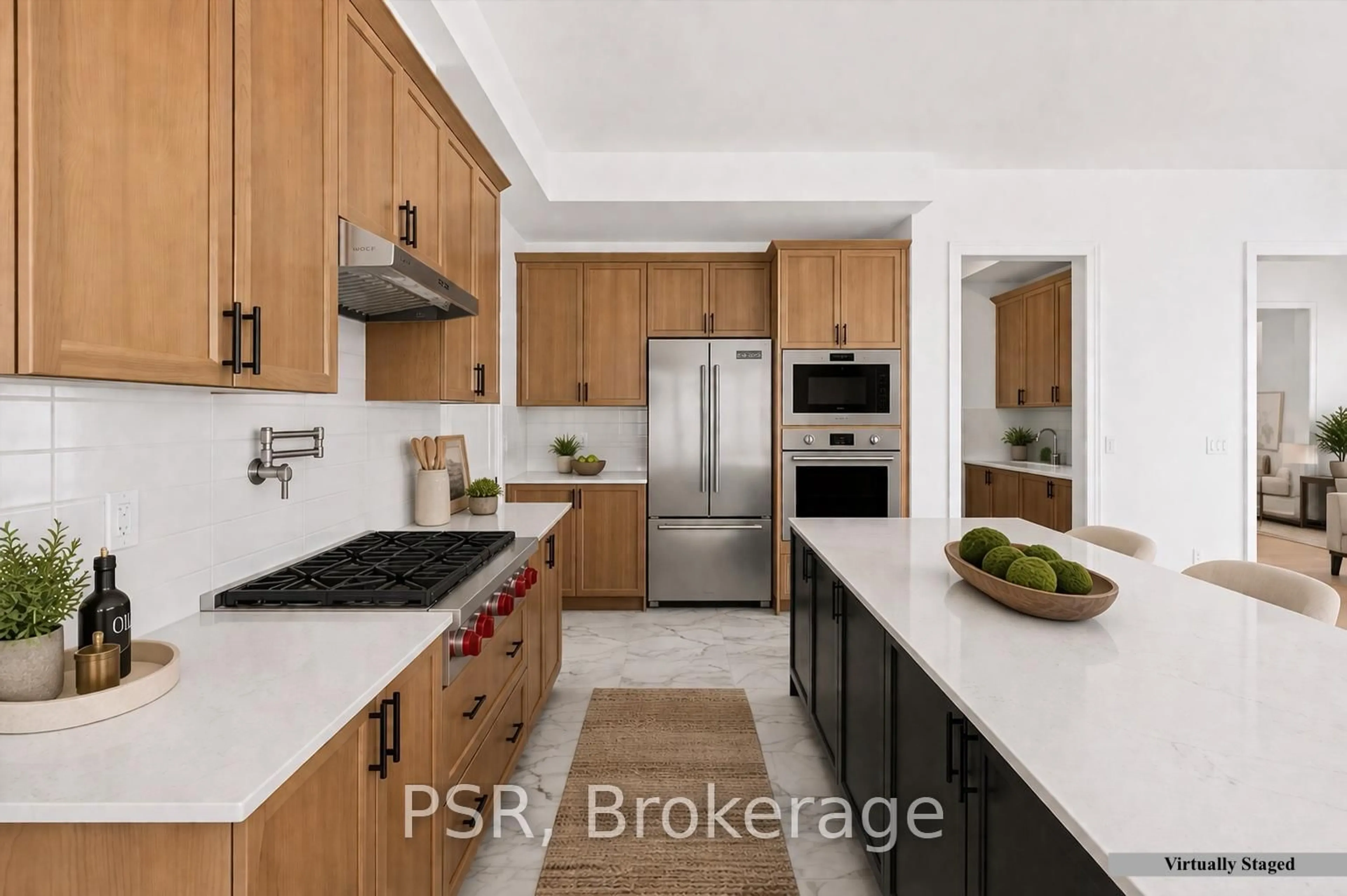 Open concept kitchen, ceramic/tile floor for 26 Pearsall Pl, Oro-Medonte Ontario L0L 2L0