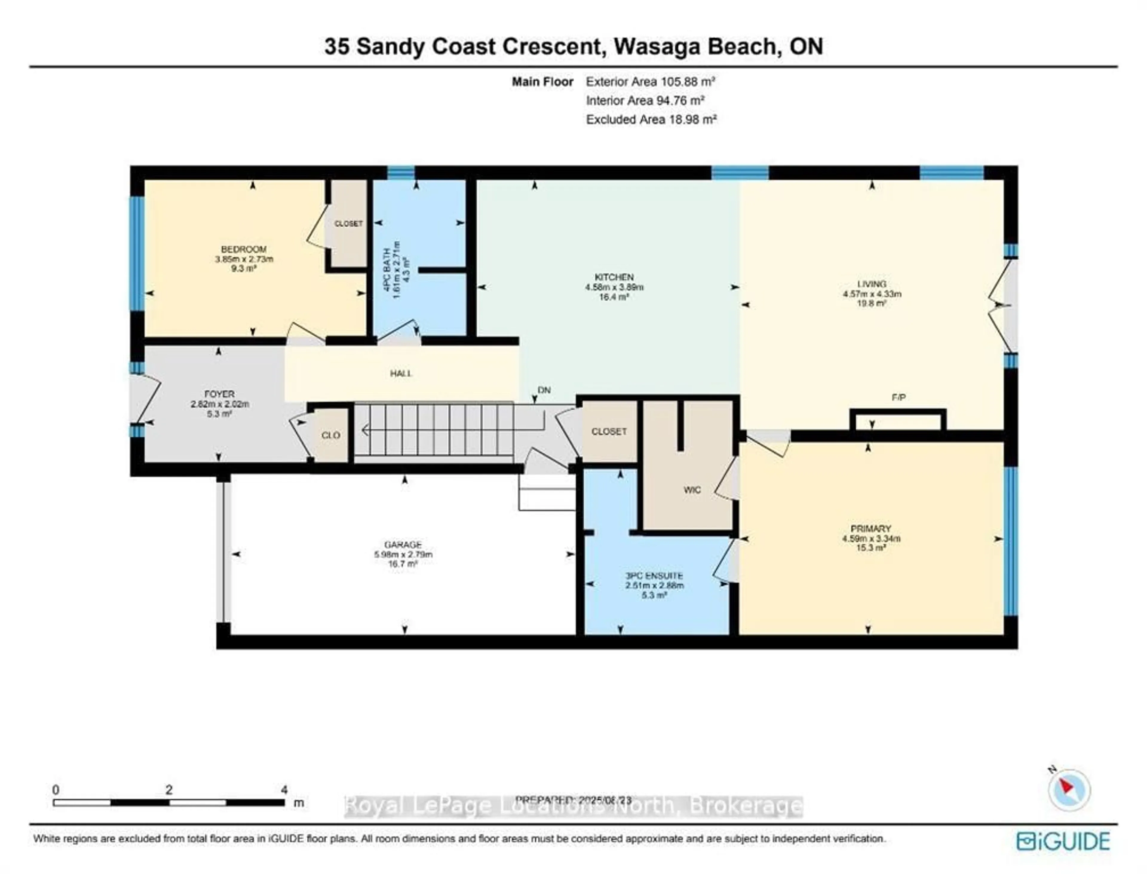 Floor plan for 35 Sandy Coast Cres, Wasaga Beach Ontario L9Z 2L2
