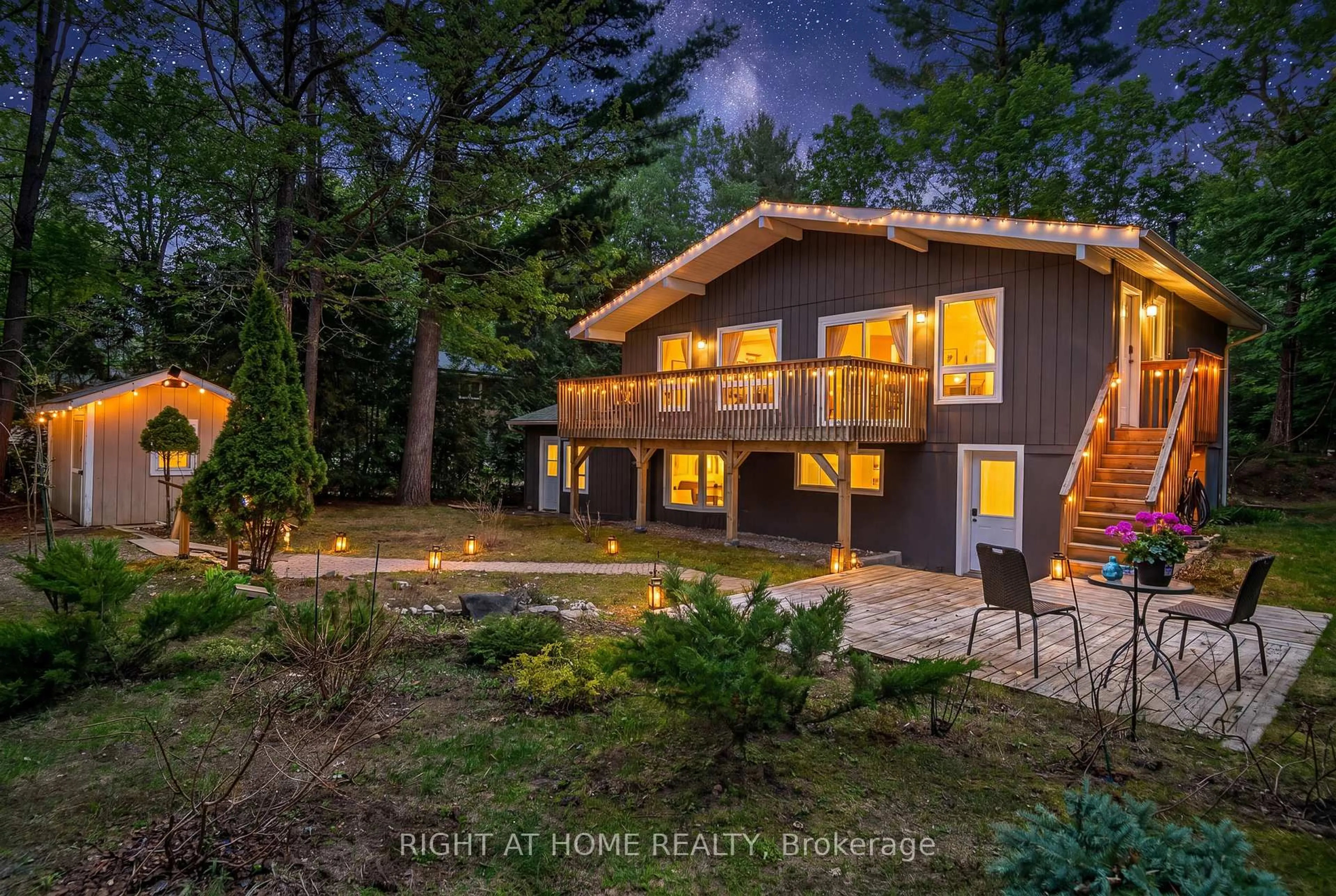 A pic from outside/outdoor area/front of a property/back of a property/a pic from drone, forest/trees view for 703 Lafontaine Rd W. Rd, Tiny Ontario L9M 0L6