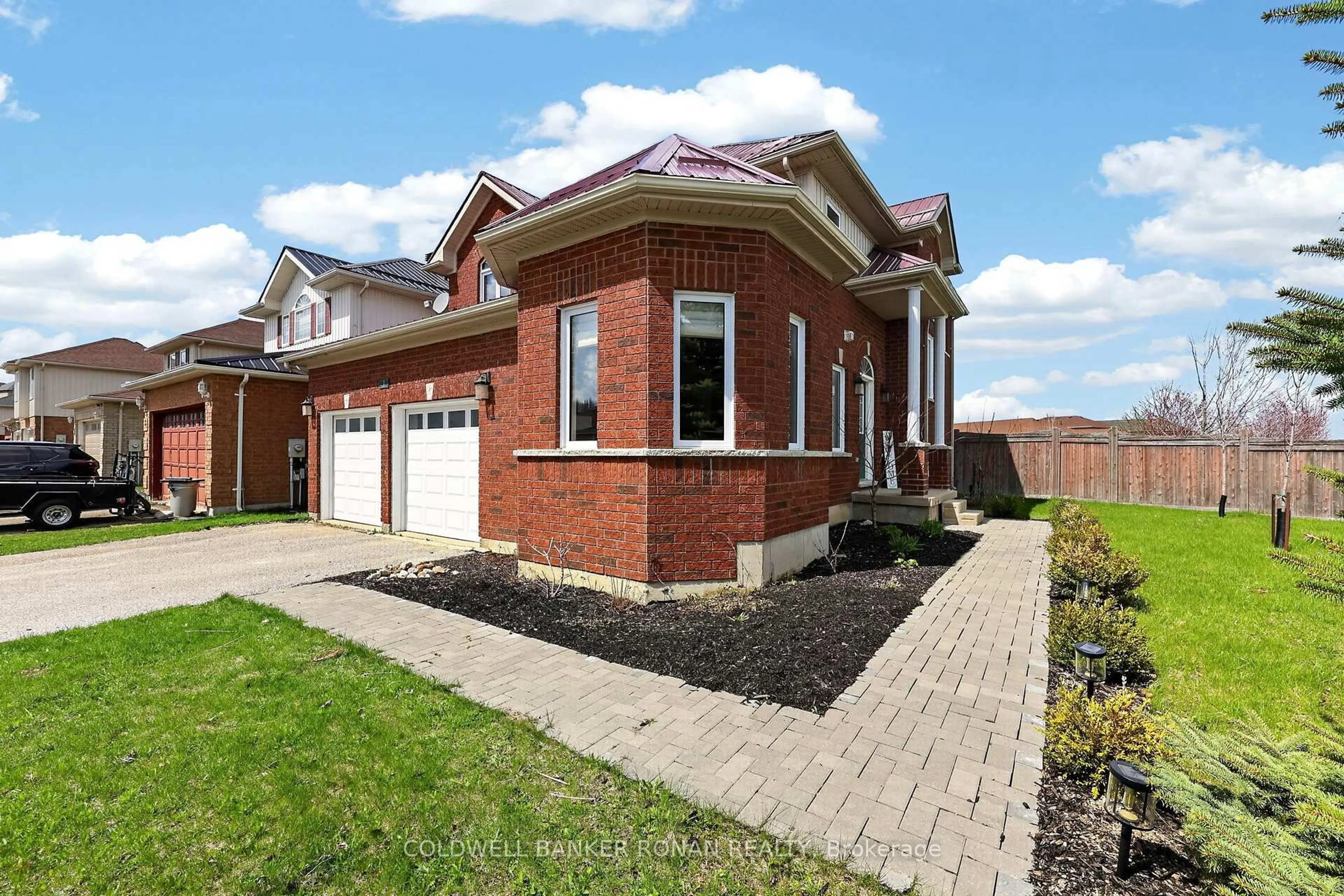 Home with brick exterior material, street for 1 Vanessa Dr, Orillia Ontario L3V 7Y8