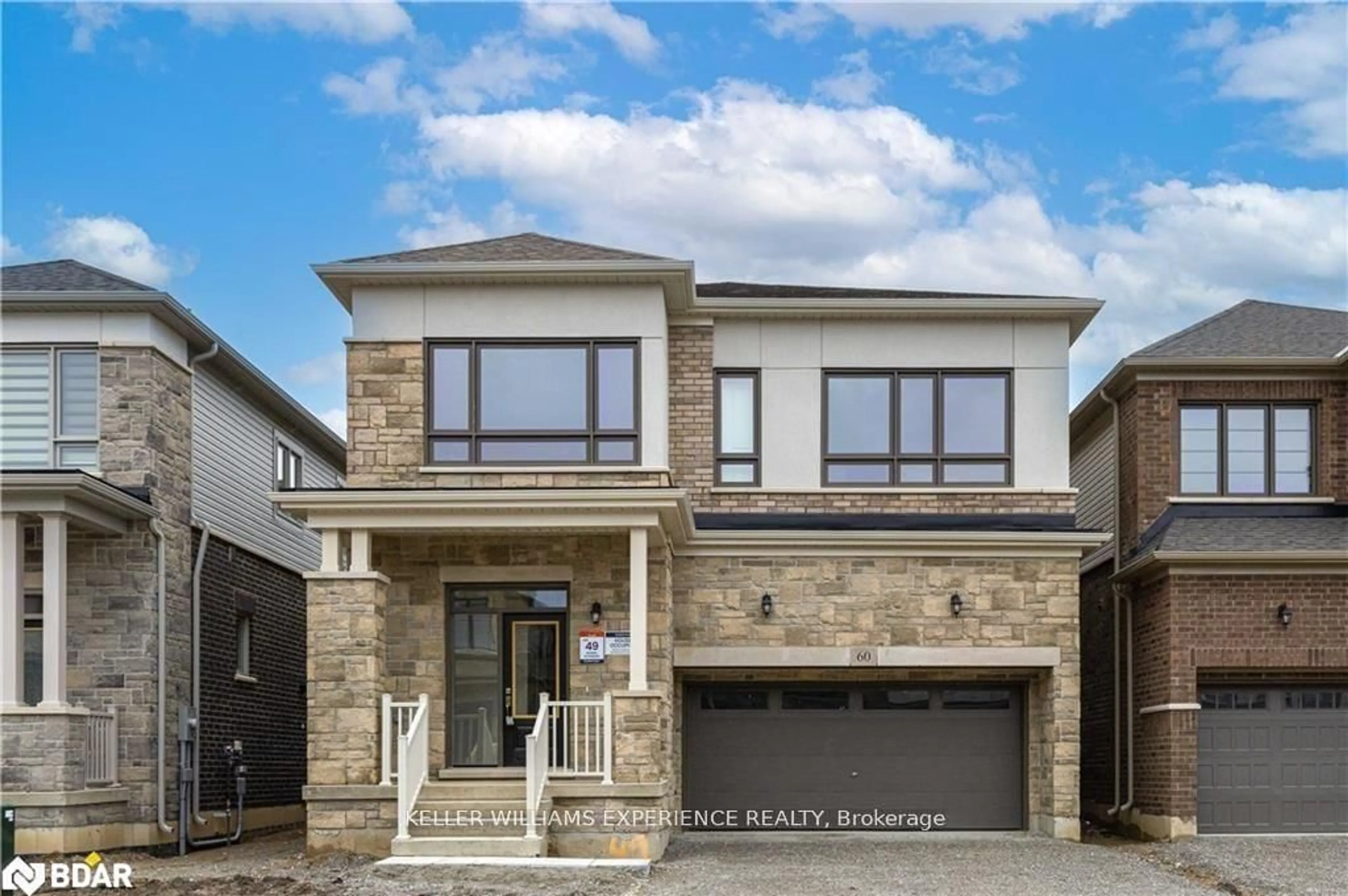 Home with brick exterior material, street for 60 Gemini Dr, Barrie Ontario L9J 0C3