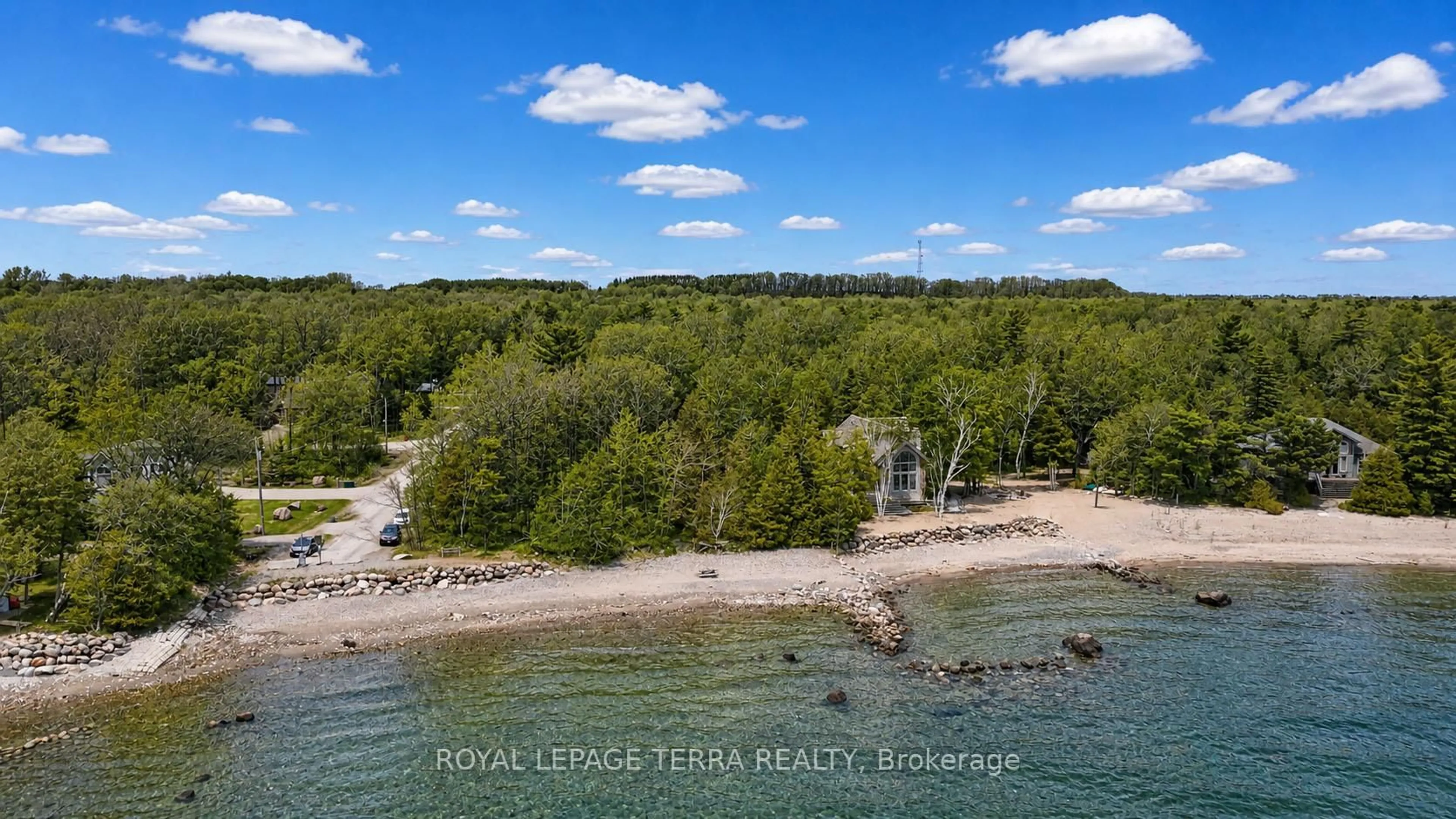 A pic from outside/outdoor area/front of a property/back of a property/a pic from drone, water/lake/river/ocean view for 30 BELLEHUMEUR Rd, Tiny Ontario L9M 0J1