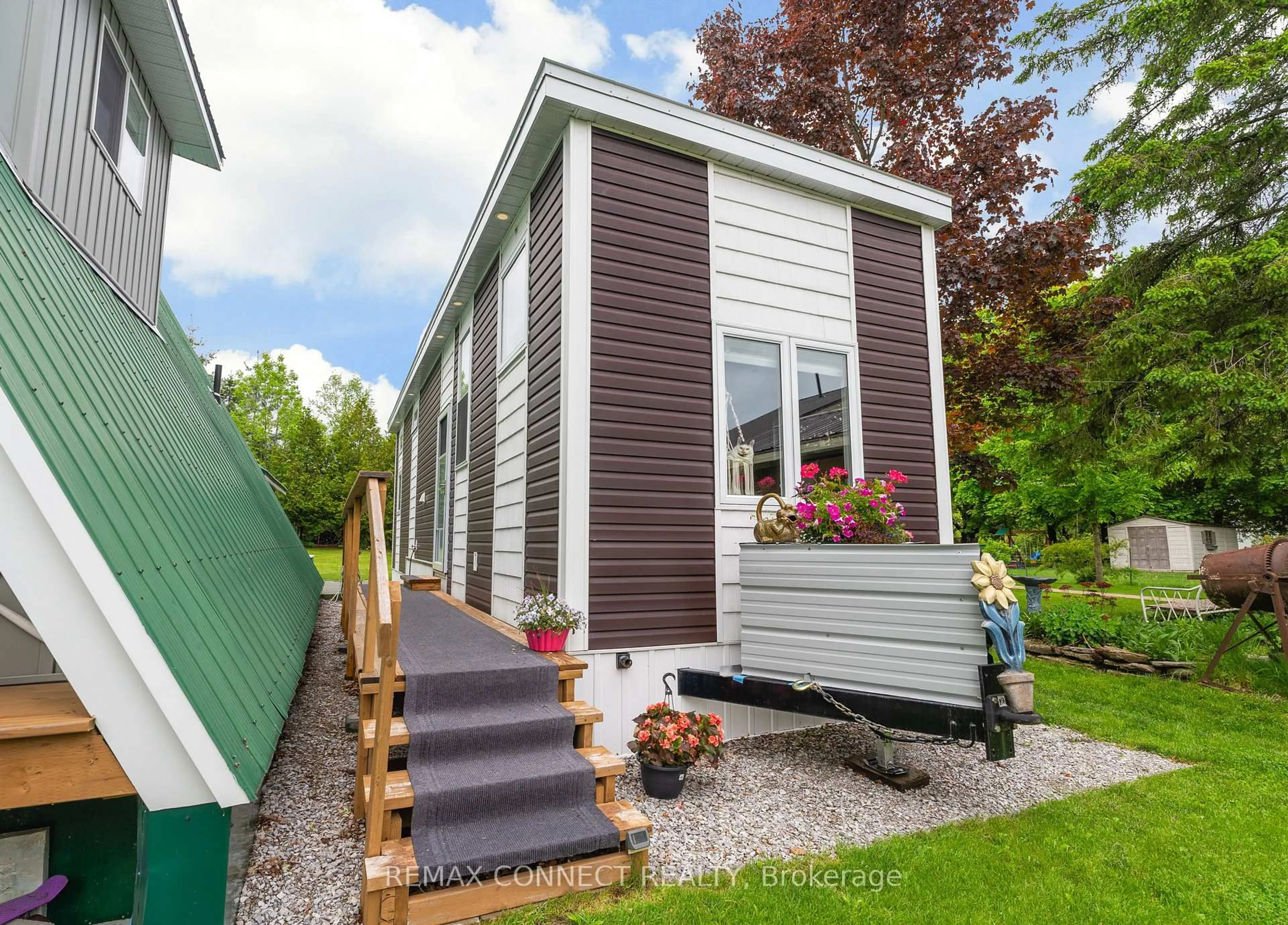 Home with vinyl exterior material, street for 4750 Side Road 5 #1, Ramara Ontario L3V 0T2