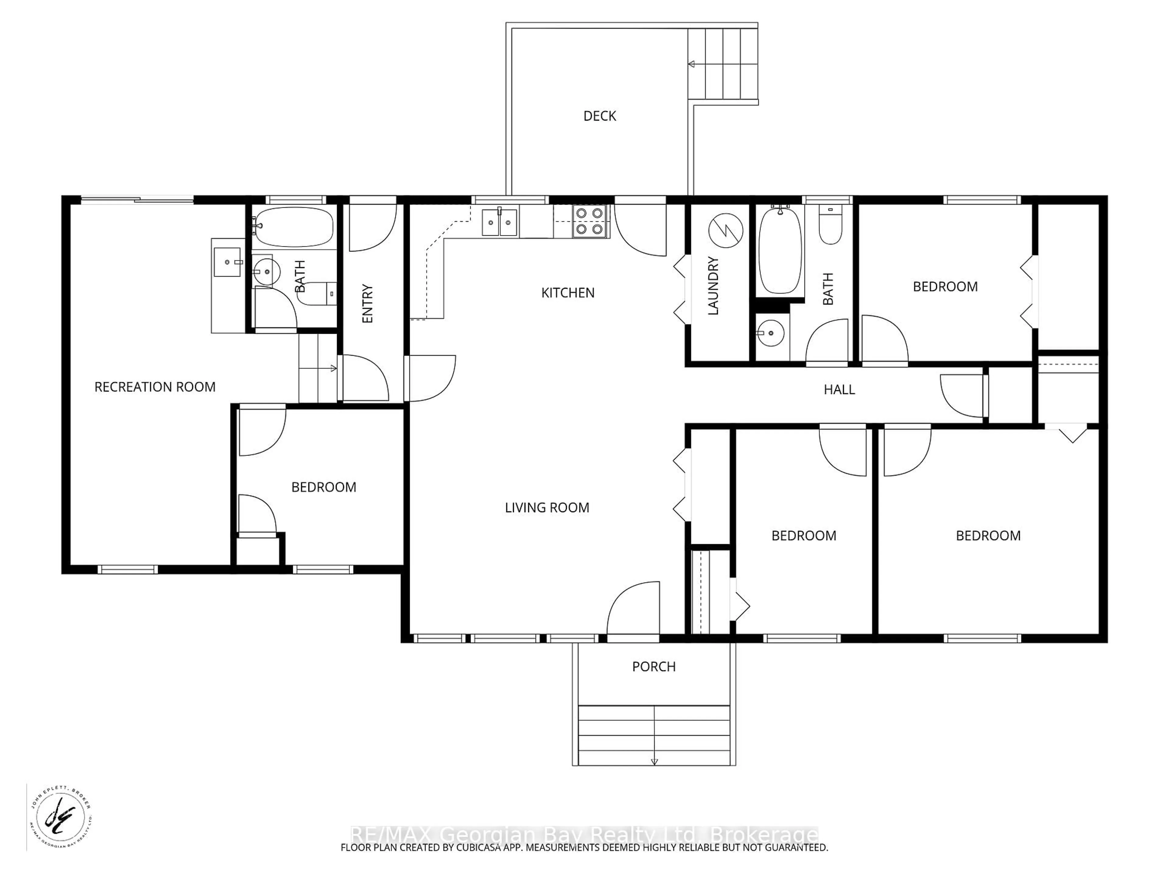 Floor plan for 282 Norene St, Midland Ontario L4R 4C2