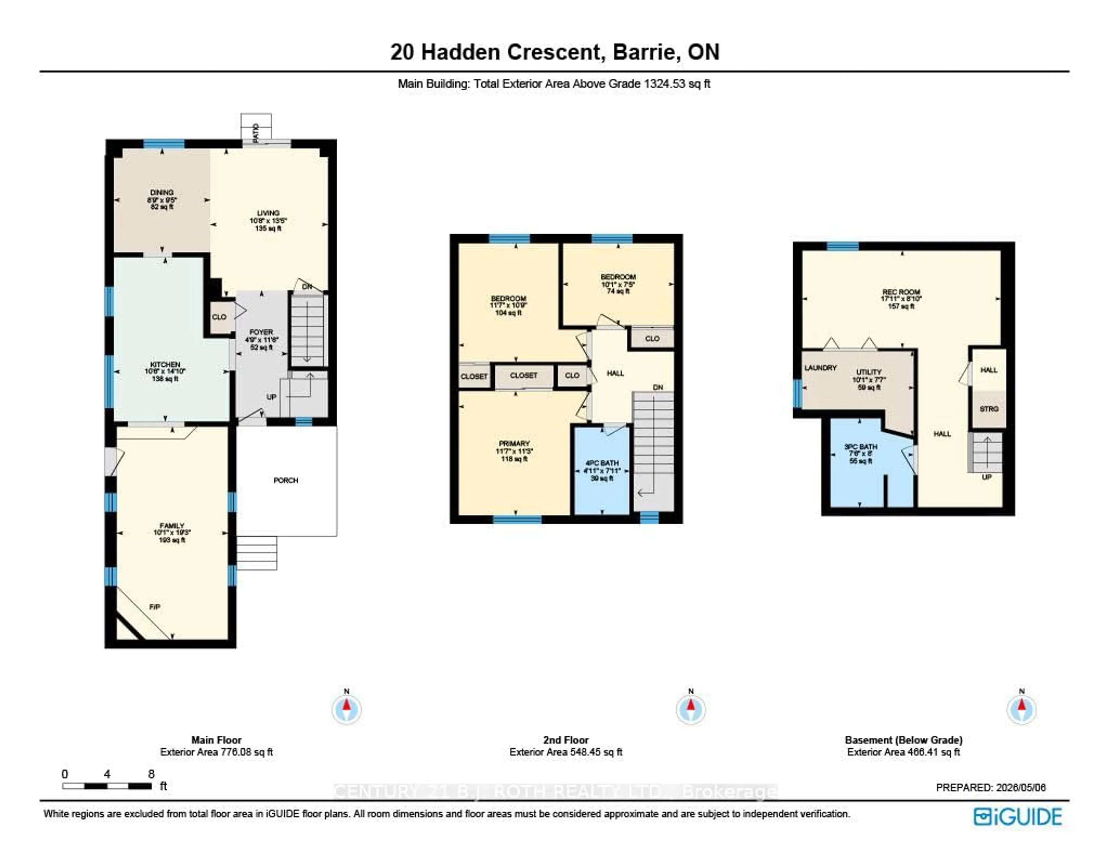 Floor plan for 20 Hadden Cres, Barrie Ontario L4M 6G6