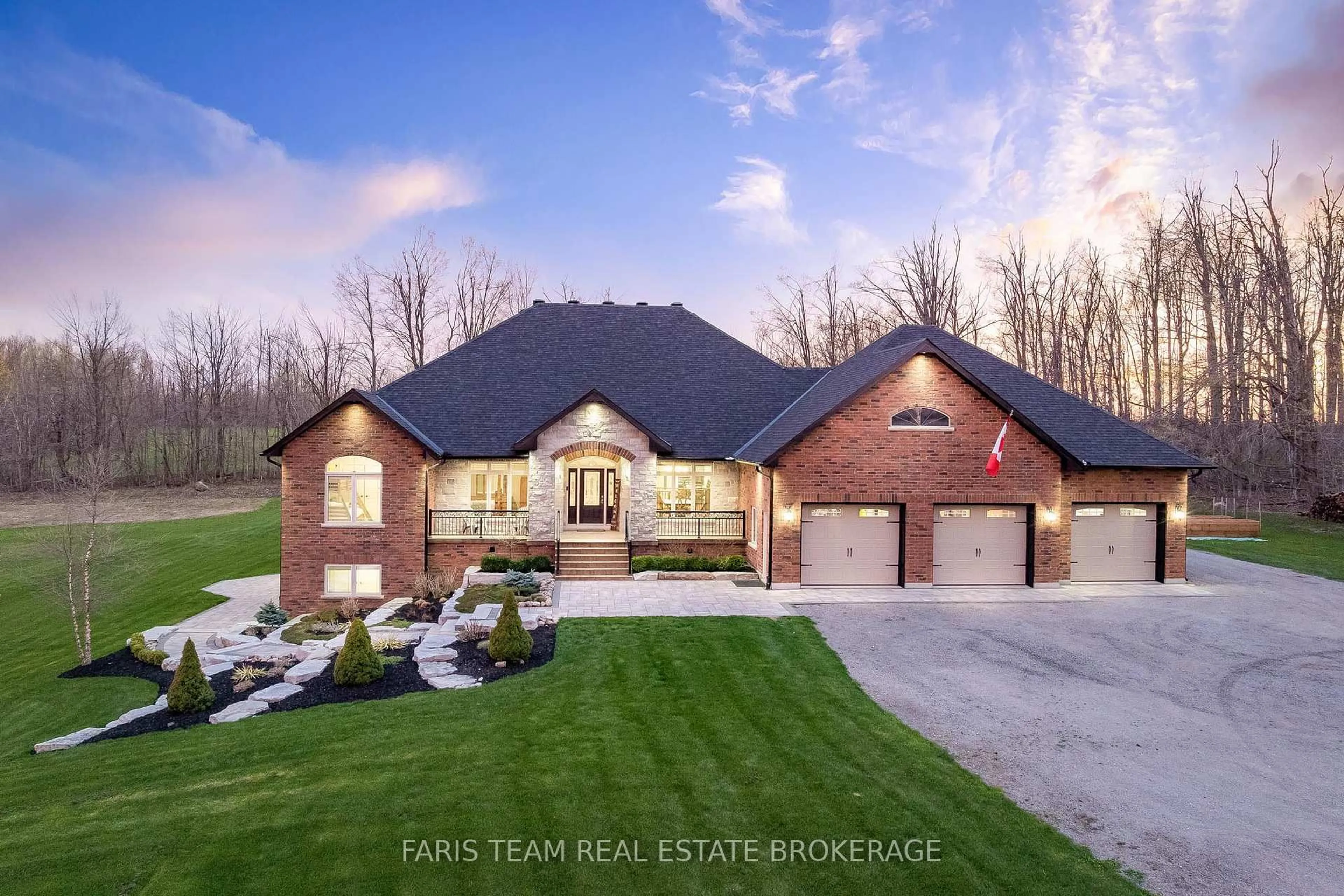 Home with brick exterior material, street for 1450 Line 3, Oro-Medonte Ontario L0L 2L0