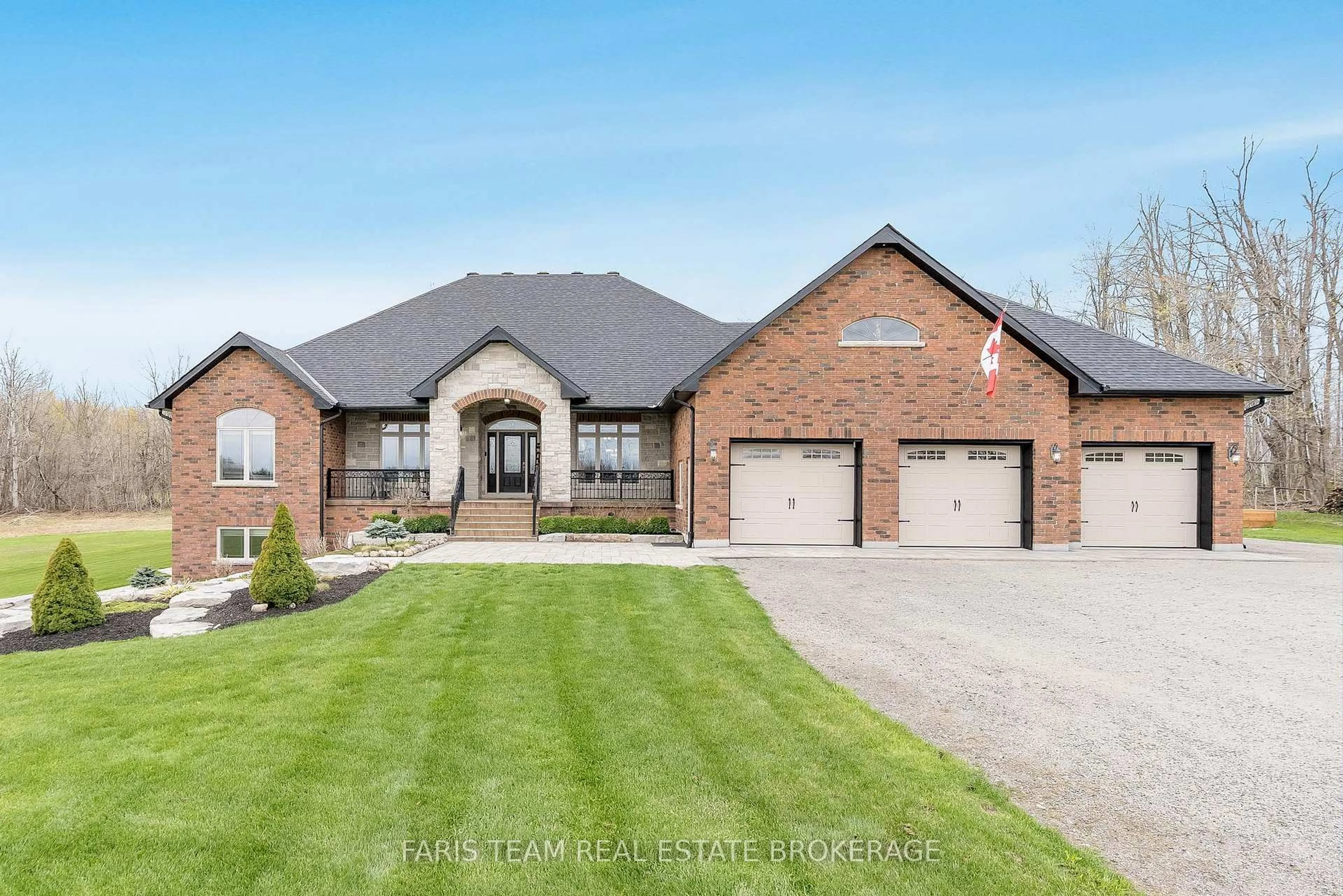 Home with brick exterior material, street for 1450 Line 3, Oro-Medonte Ontario L0L 2L0