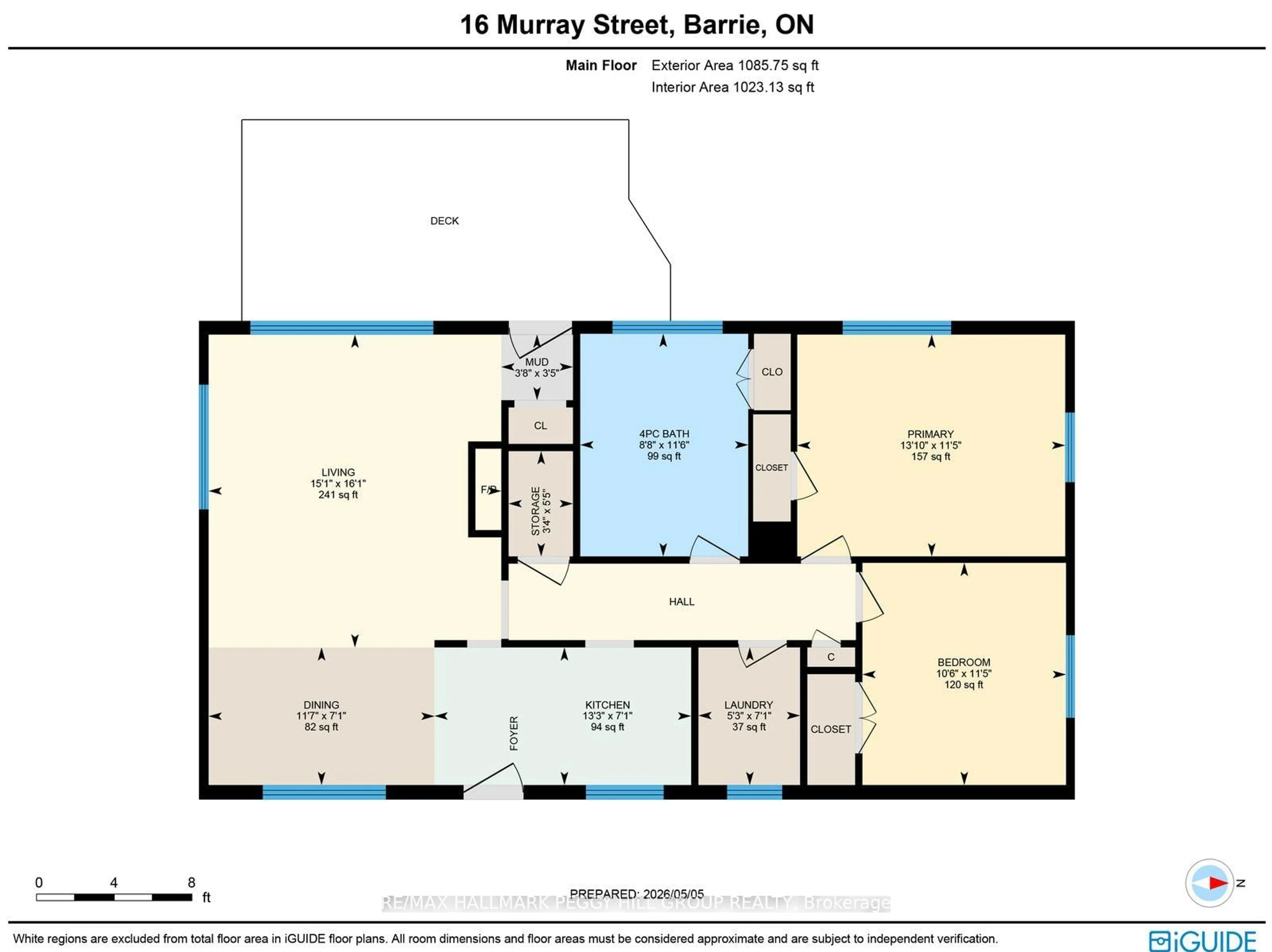 Floor plan for 16 Murray St, Barrie Ontario L4N 2X2