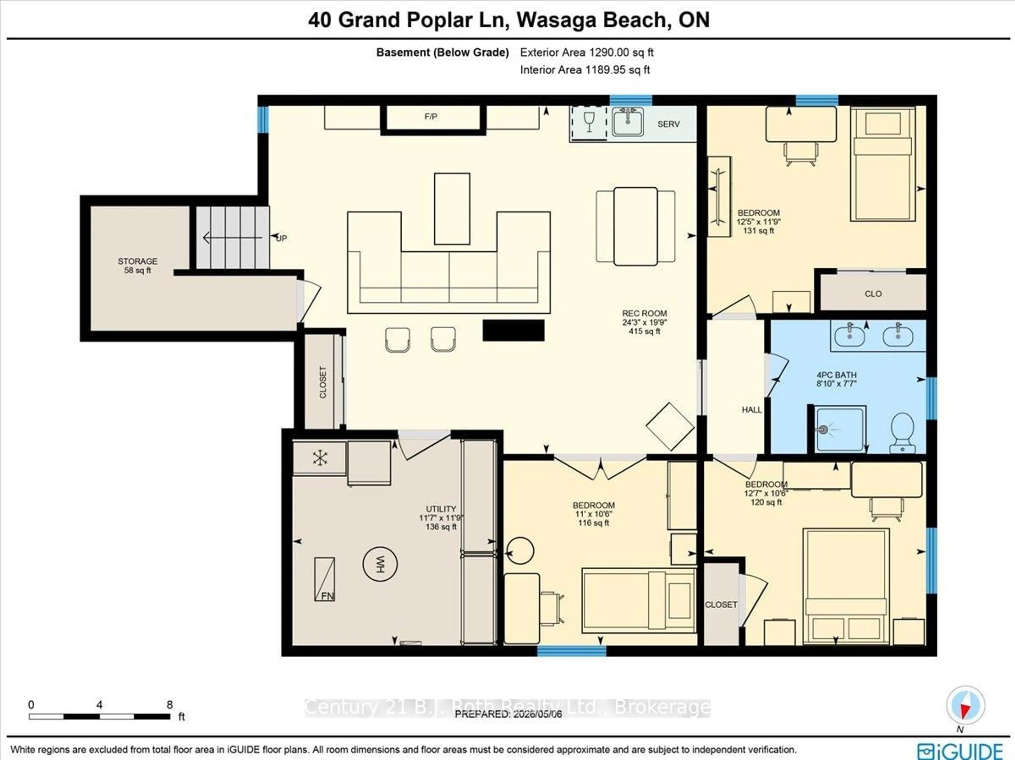 Floor plan for 40 Grand Poplar Lane, Wasaga Beach Ontario L9Z 0E2