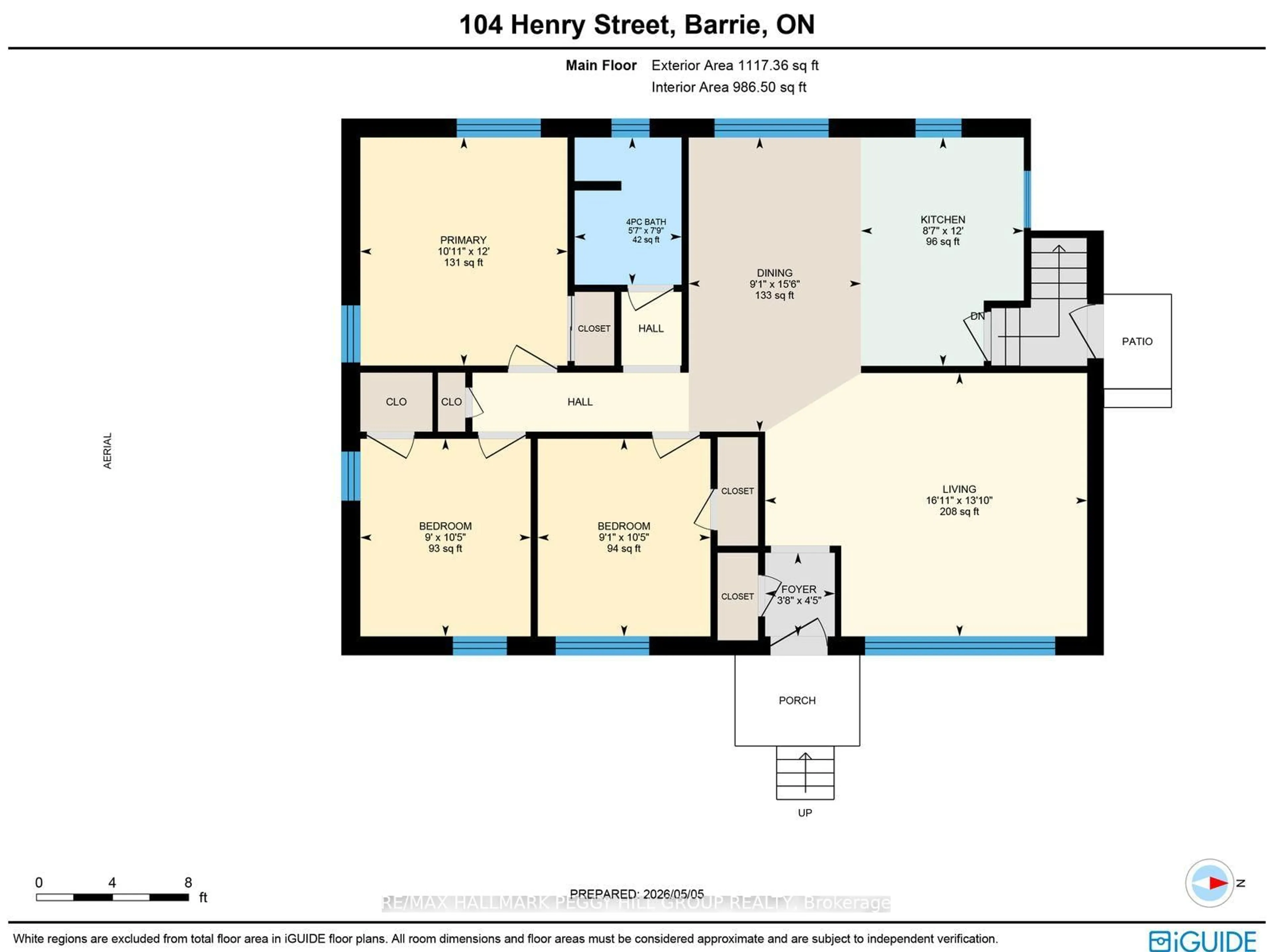 Floor plan for 104 Henry St, Barrie Ontario L4N 1C8