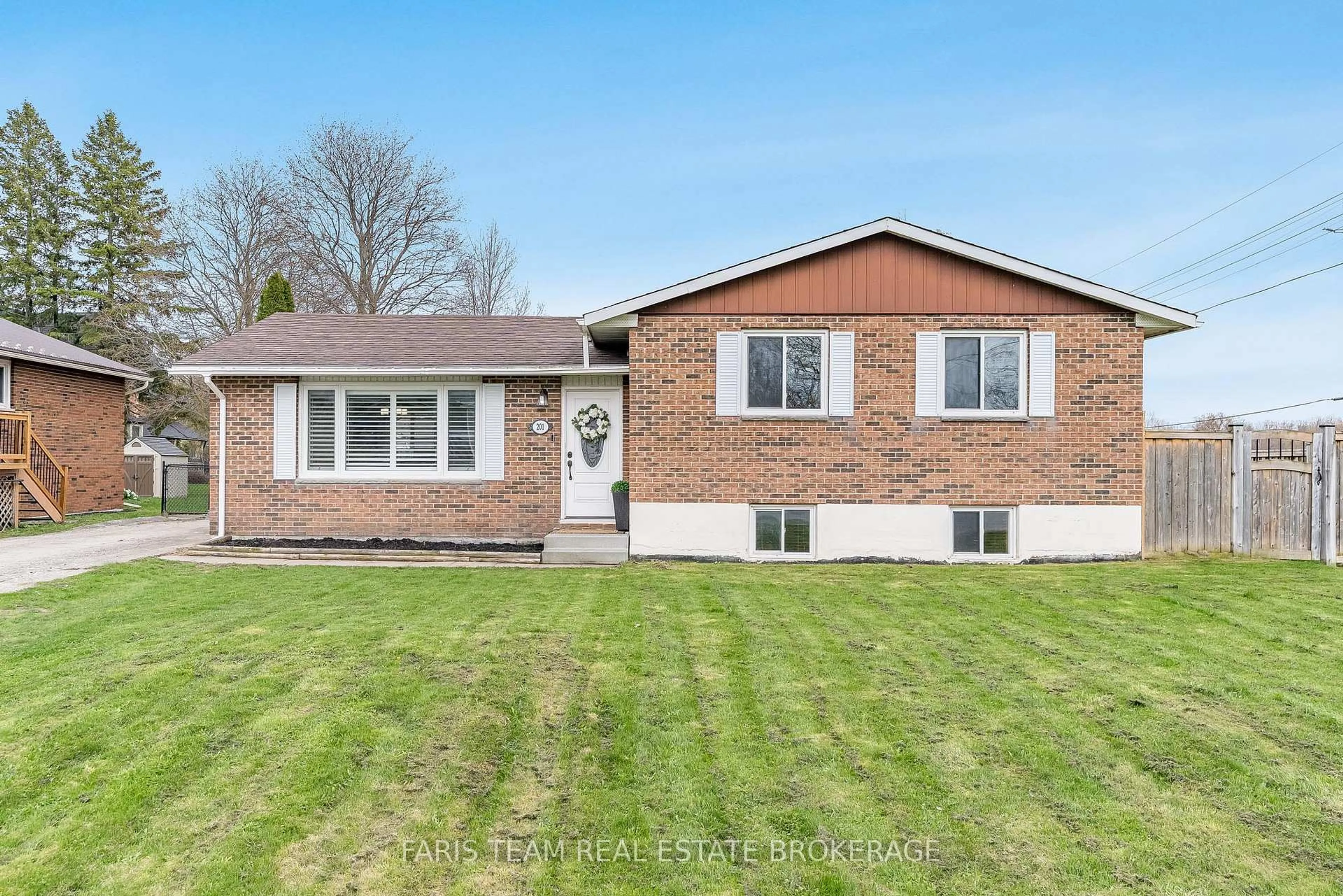 Home with brick exterior material, street for 201 Christopher St, Clearview Ontario L0M 1S0