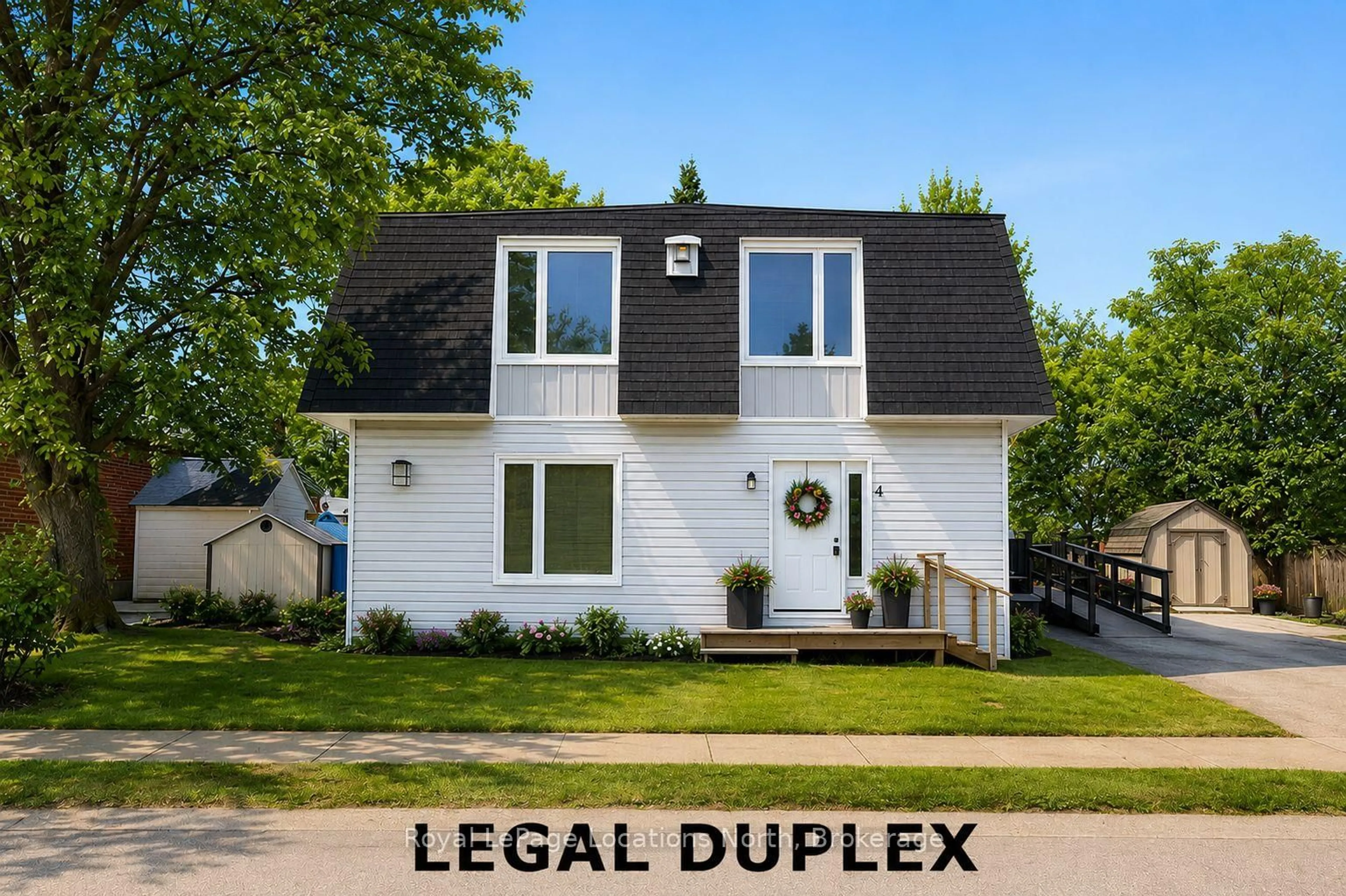 Home with vinyl exterior material, street for 4 Shaw St, Springwater Ontario L0L 1P0
