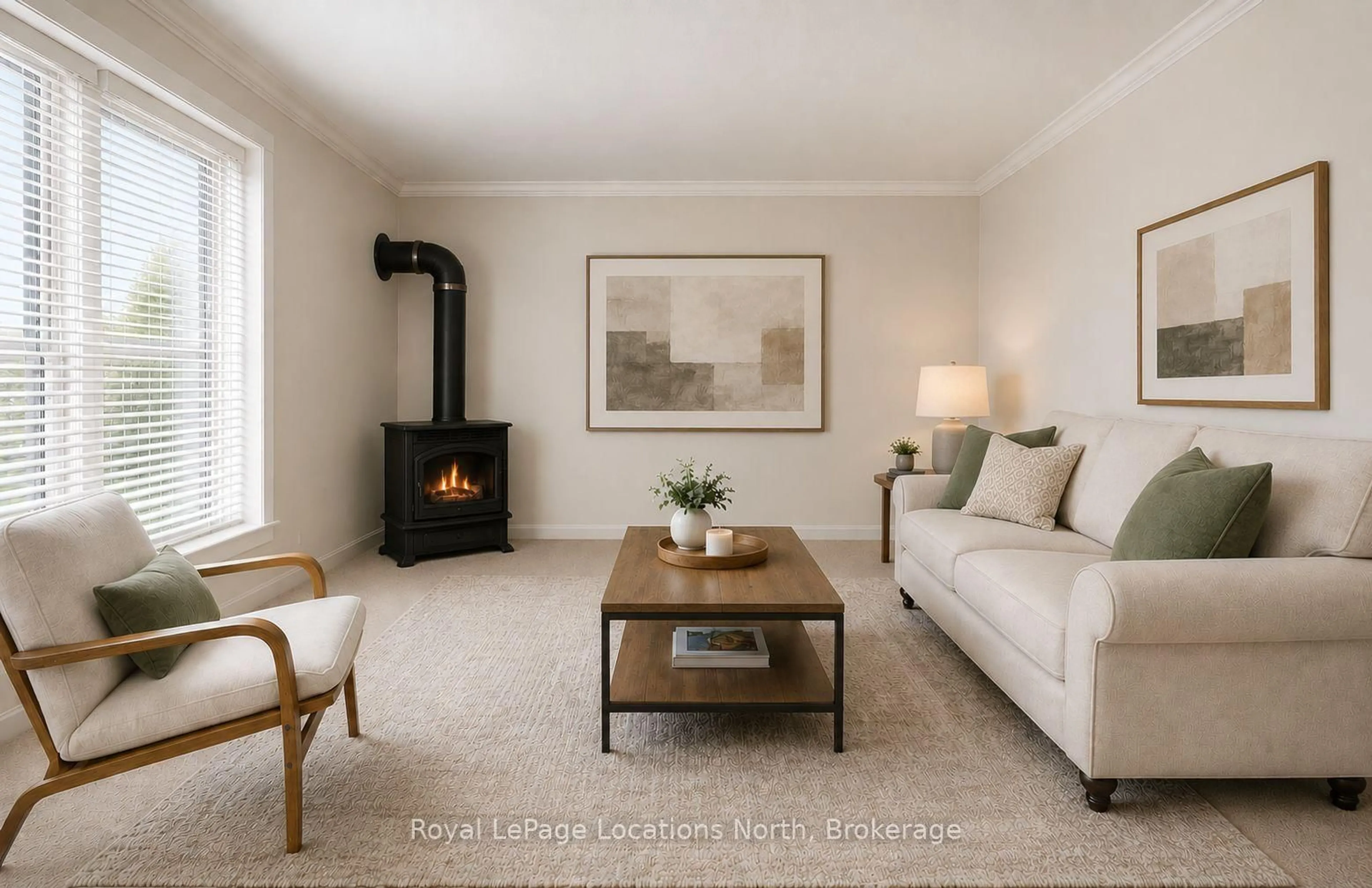 Living room with furniture, unknown for 4 Shaw St, Springwater Ontario L0L 1P0