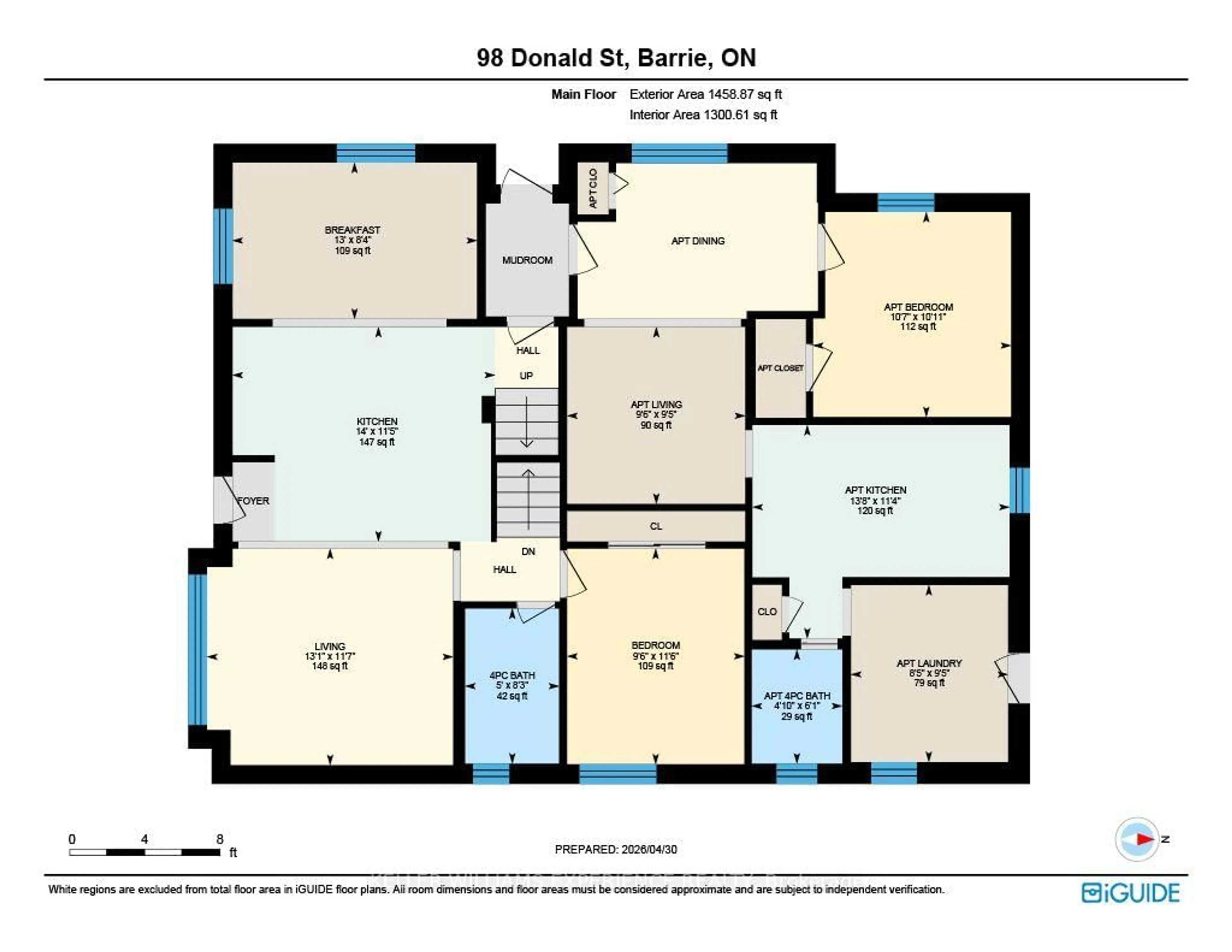 Floor plan for 98 Donald St, Barrie Ontario L4N 1E3