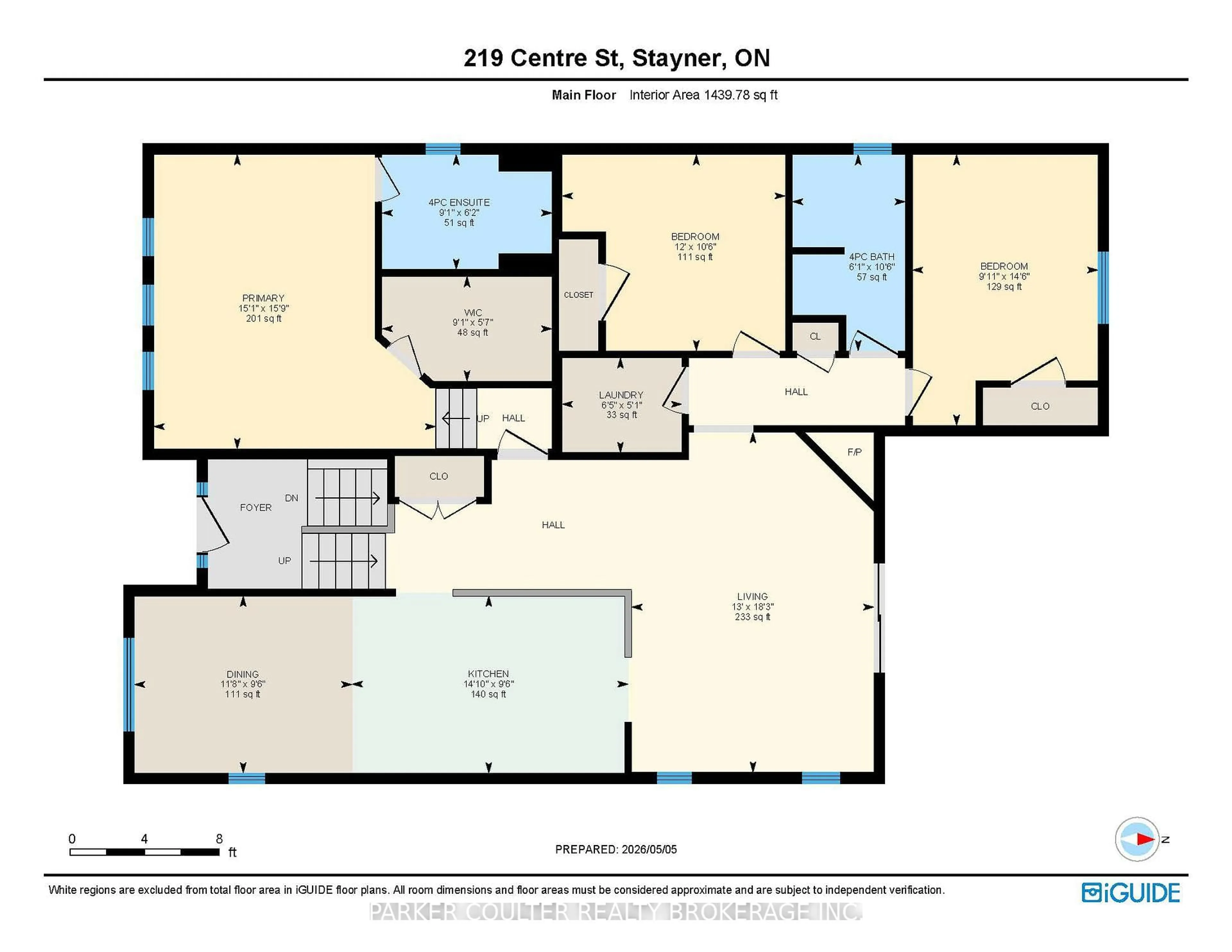 Floor plan for 219 Centre St, Clearview Ontario L0M 1S0