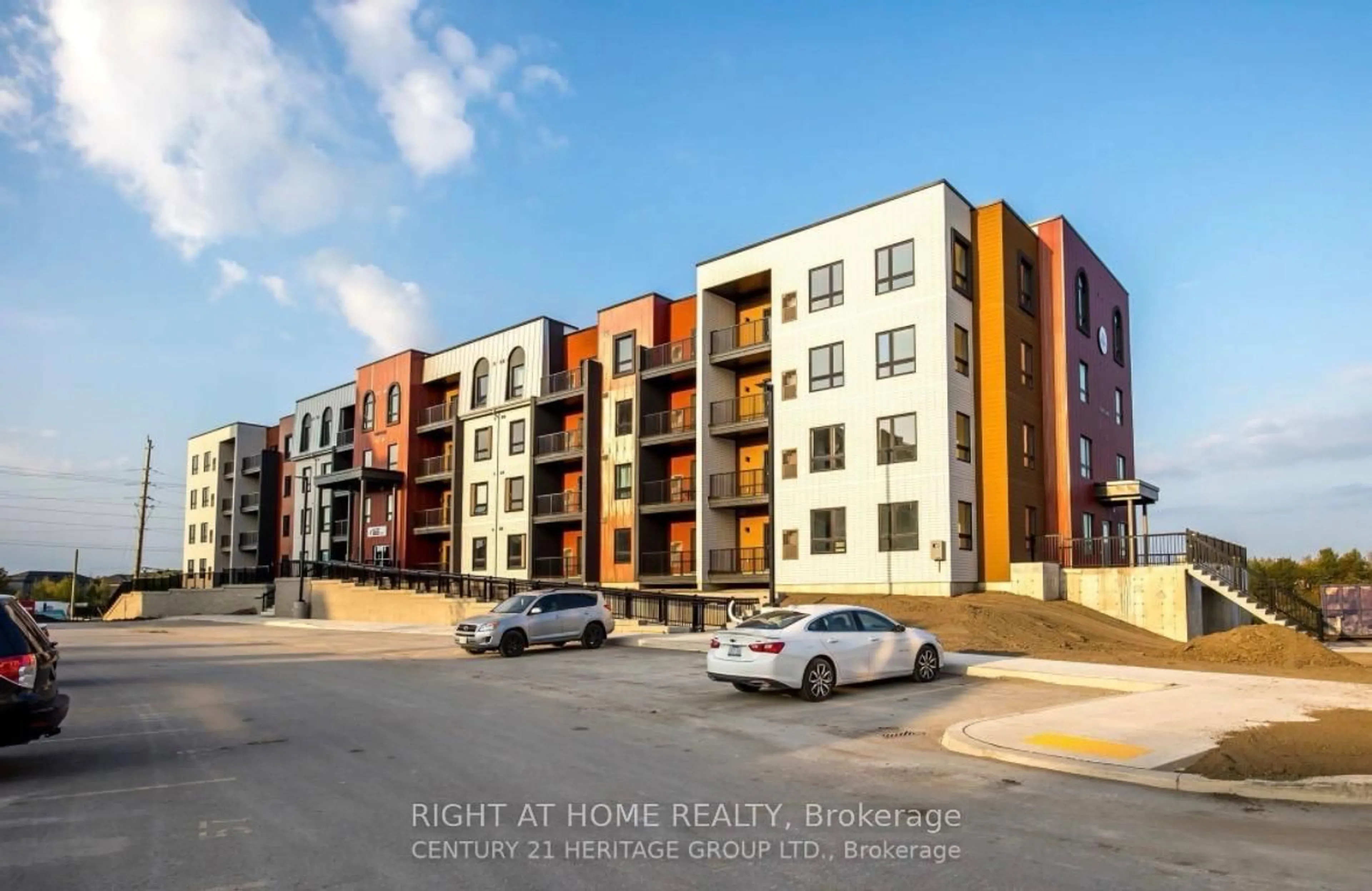 A pic from outside/outdoor area/front of a property/back of a property/a pic from drone, street for 1 Chef Lane #302, Barrie Ontario L9J 0T1