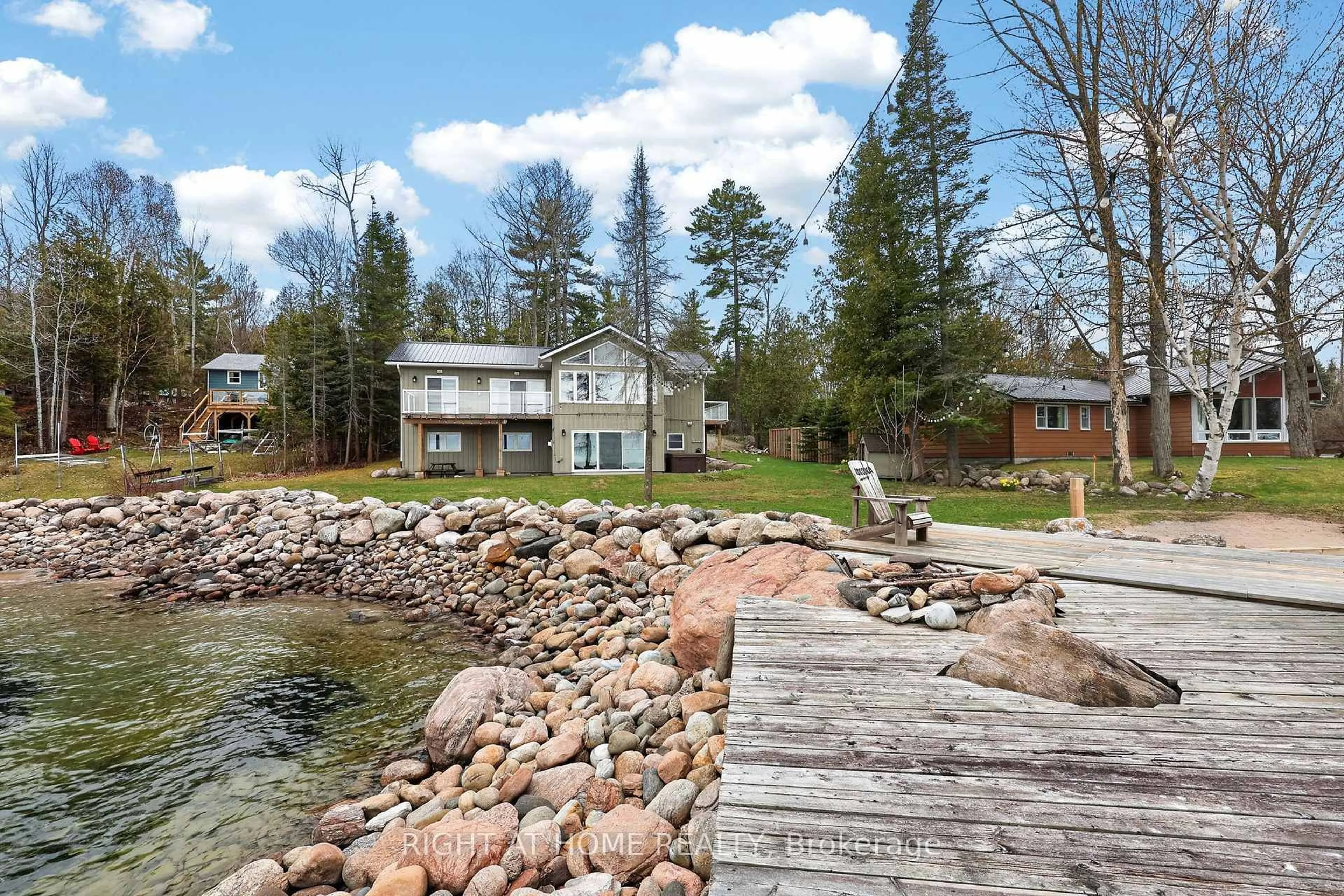 Patio, water/lake/river/ocean view for 442 Silver Birch Dr, Tiny Ontario L9M 0M5