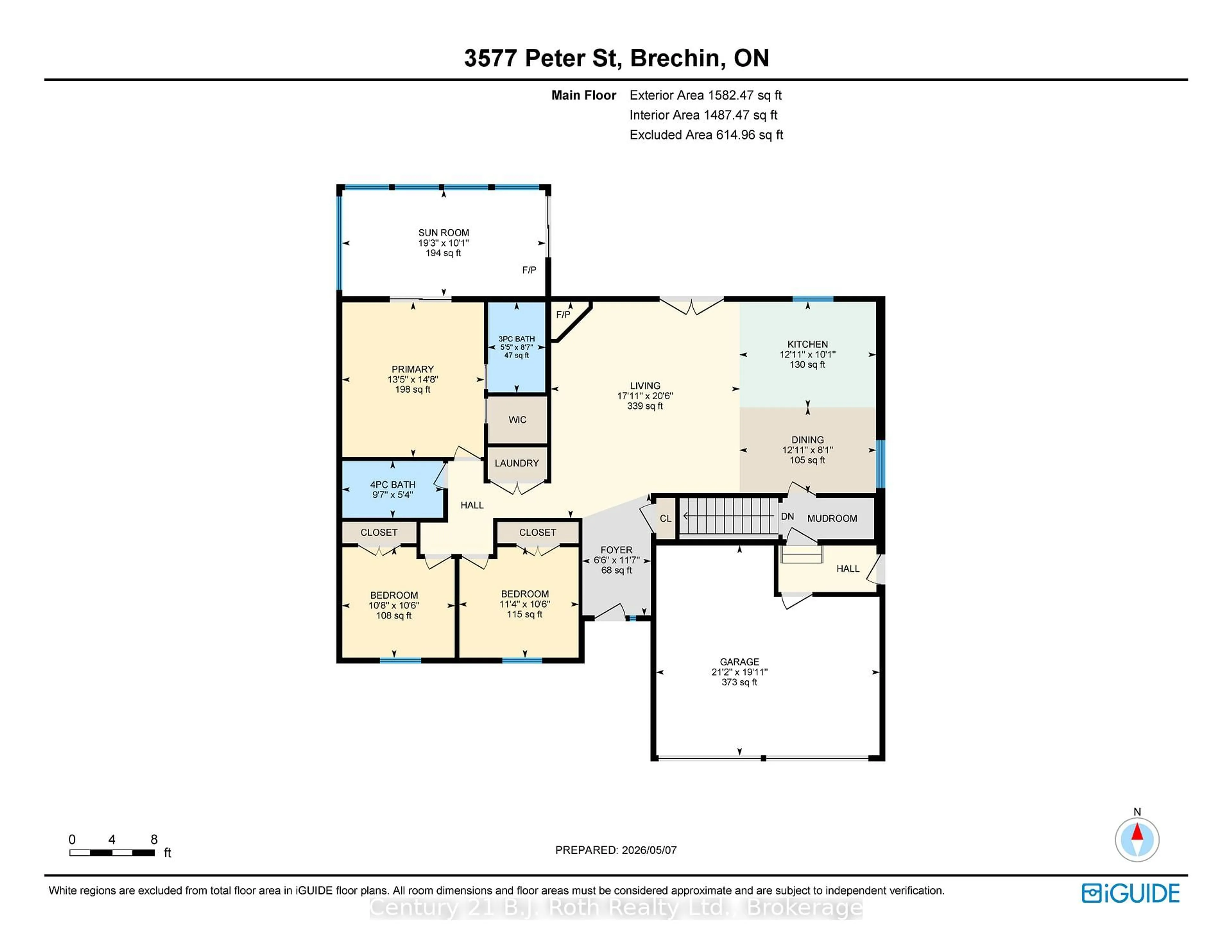 Floor plan for 3577 Peter St, Ramara Ontario L0K 1B0