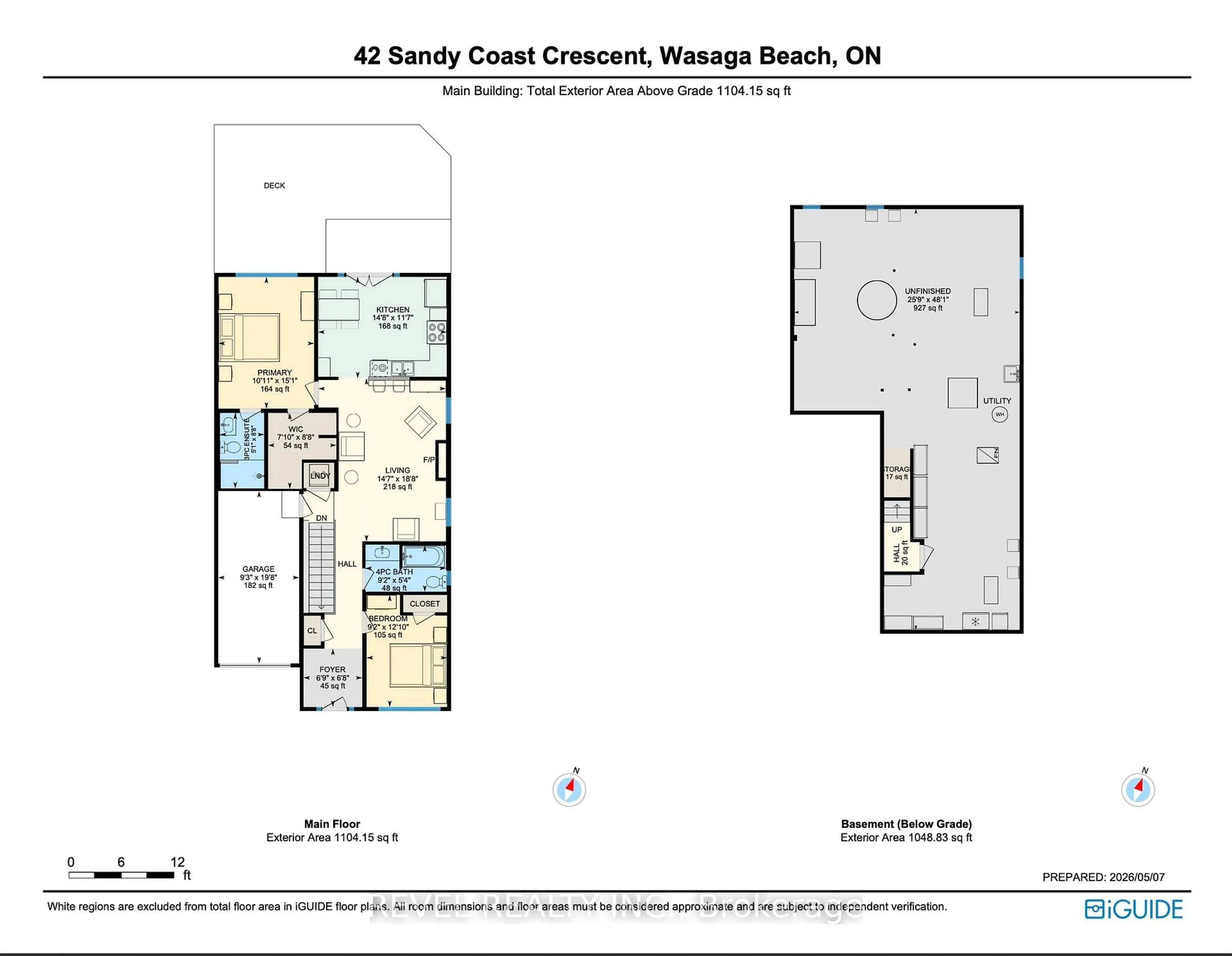 Floor plan for 42 Sandy Coast Cres, Wasaga Beach Ontario L9Z 2L1