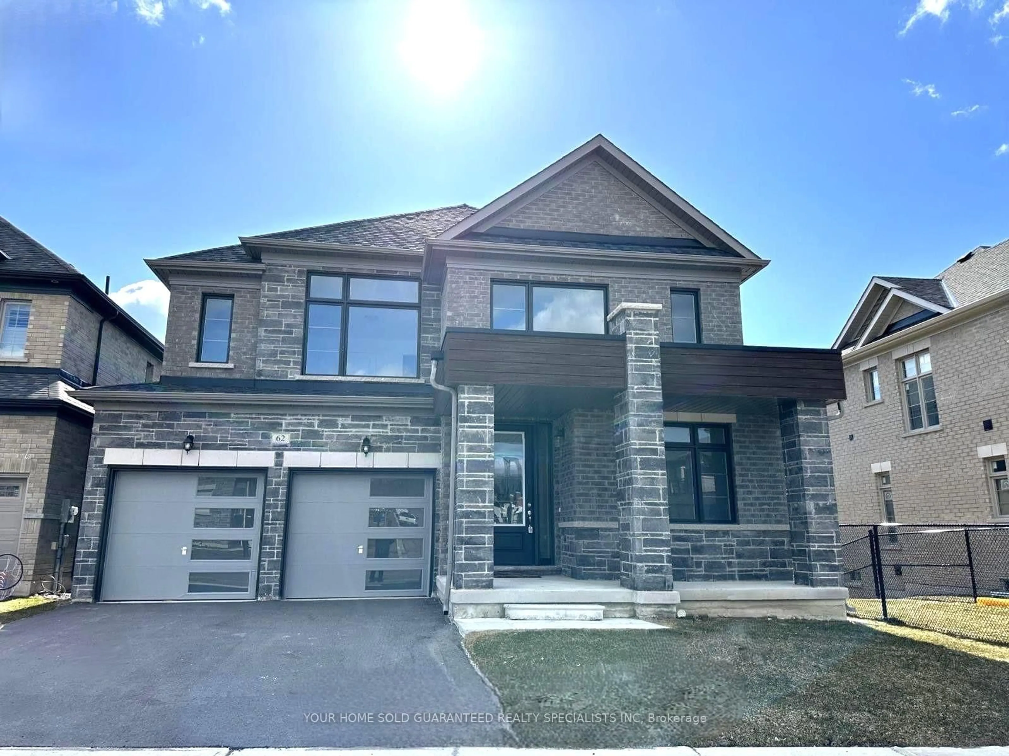 Home with brick exterior material, street for 62 Calypso Ave, Springwater Ontario L0L 1Y3