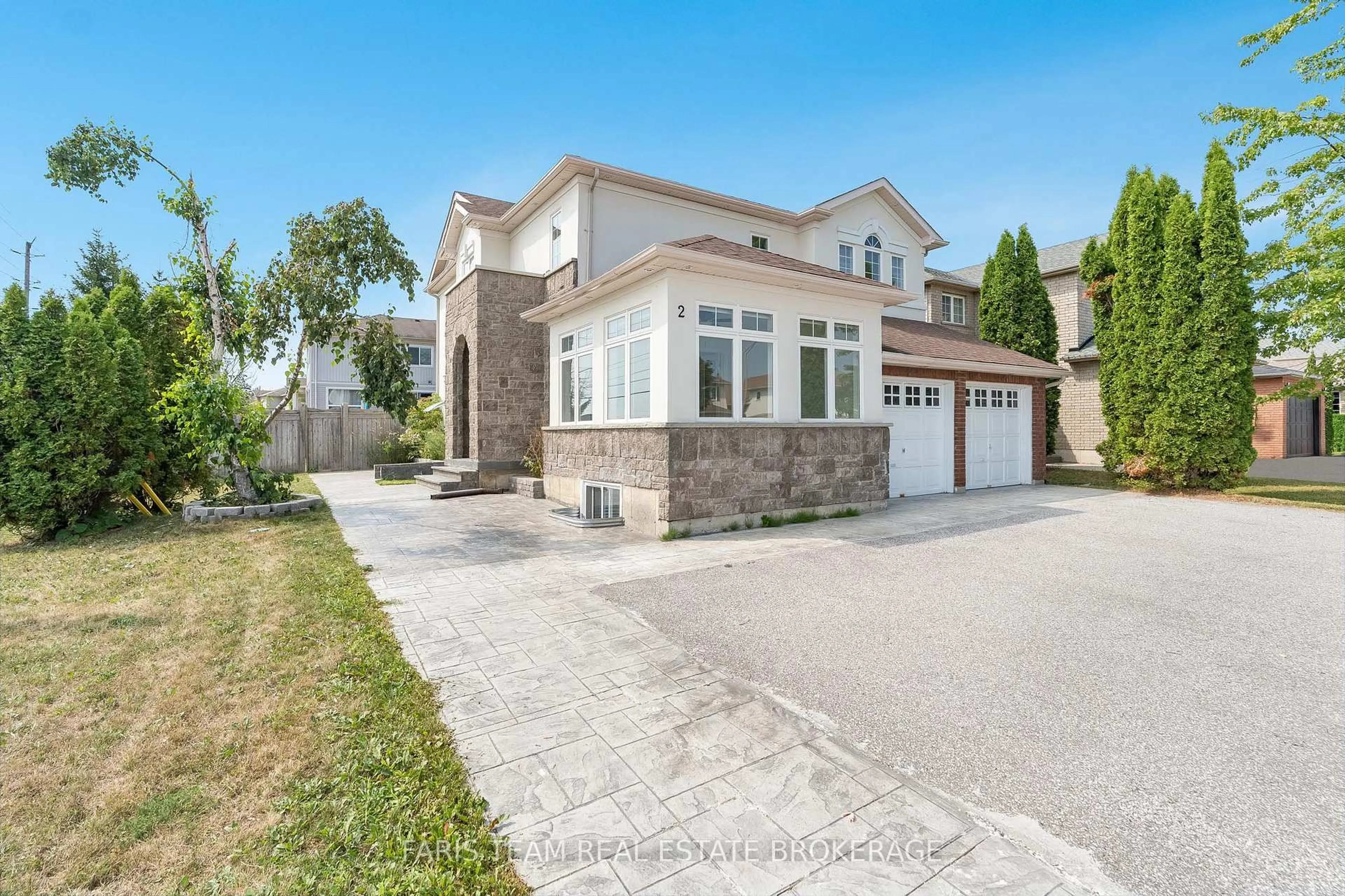 Home with brick exterior material, street for 2 Vanessa Dr, Orillia Ontario L3V 7Y8