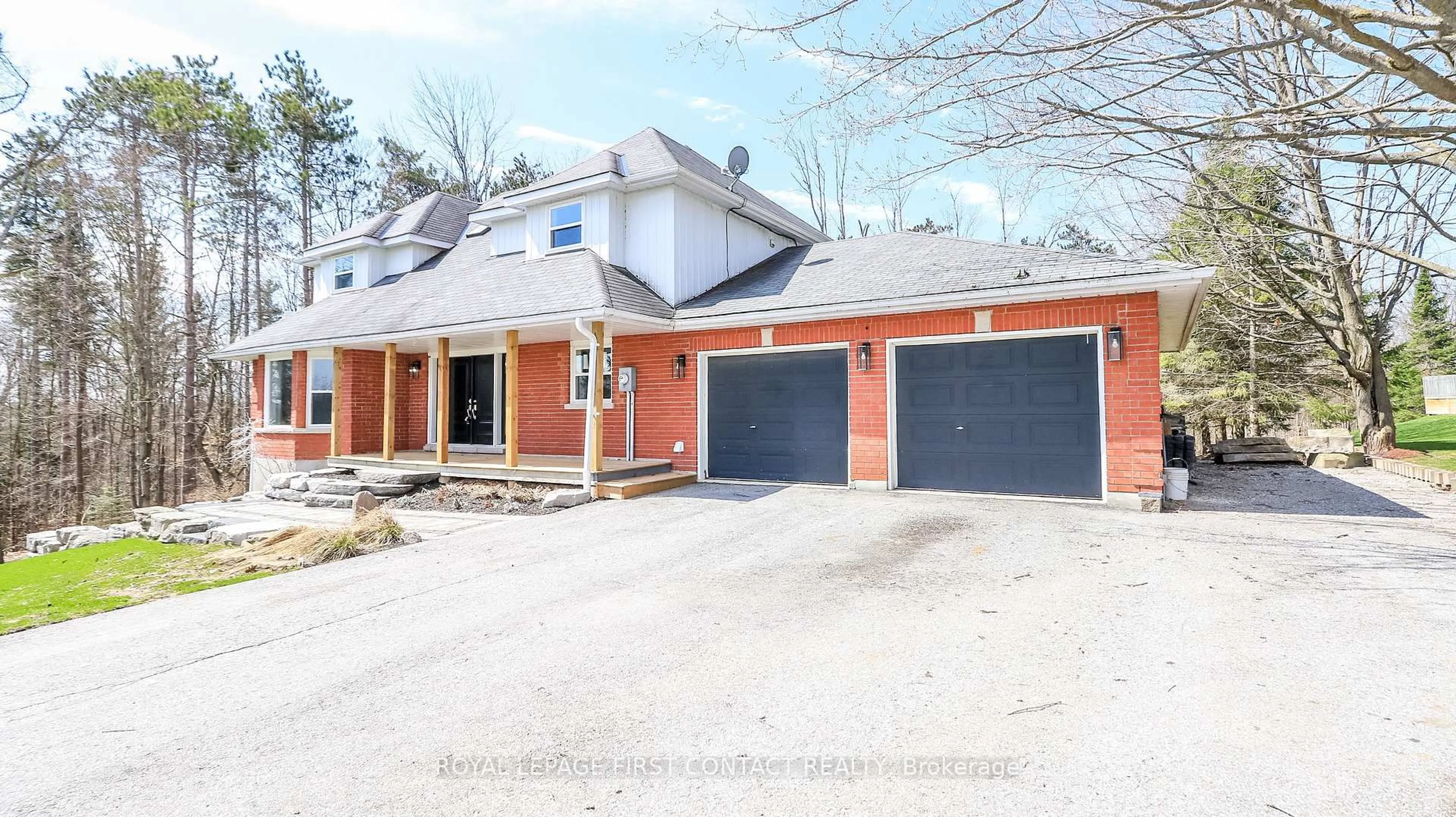 Home with brick exterior material, street for 602 Scarlett Line, Springwater Ontario L0L 1V0