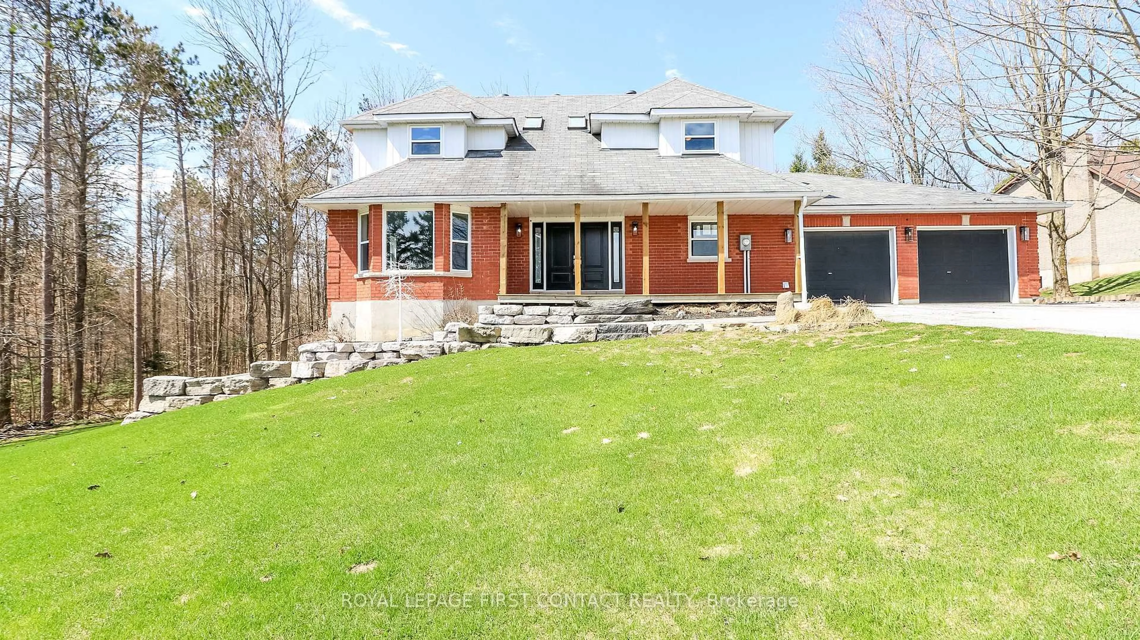 Home with brick exterior material, street for 602 Scarlett Line, Springwater Ontario L0L 1V0