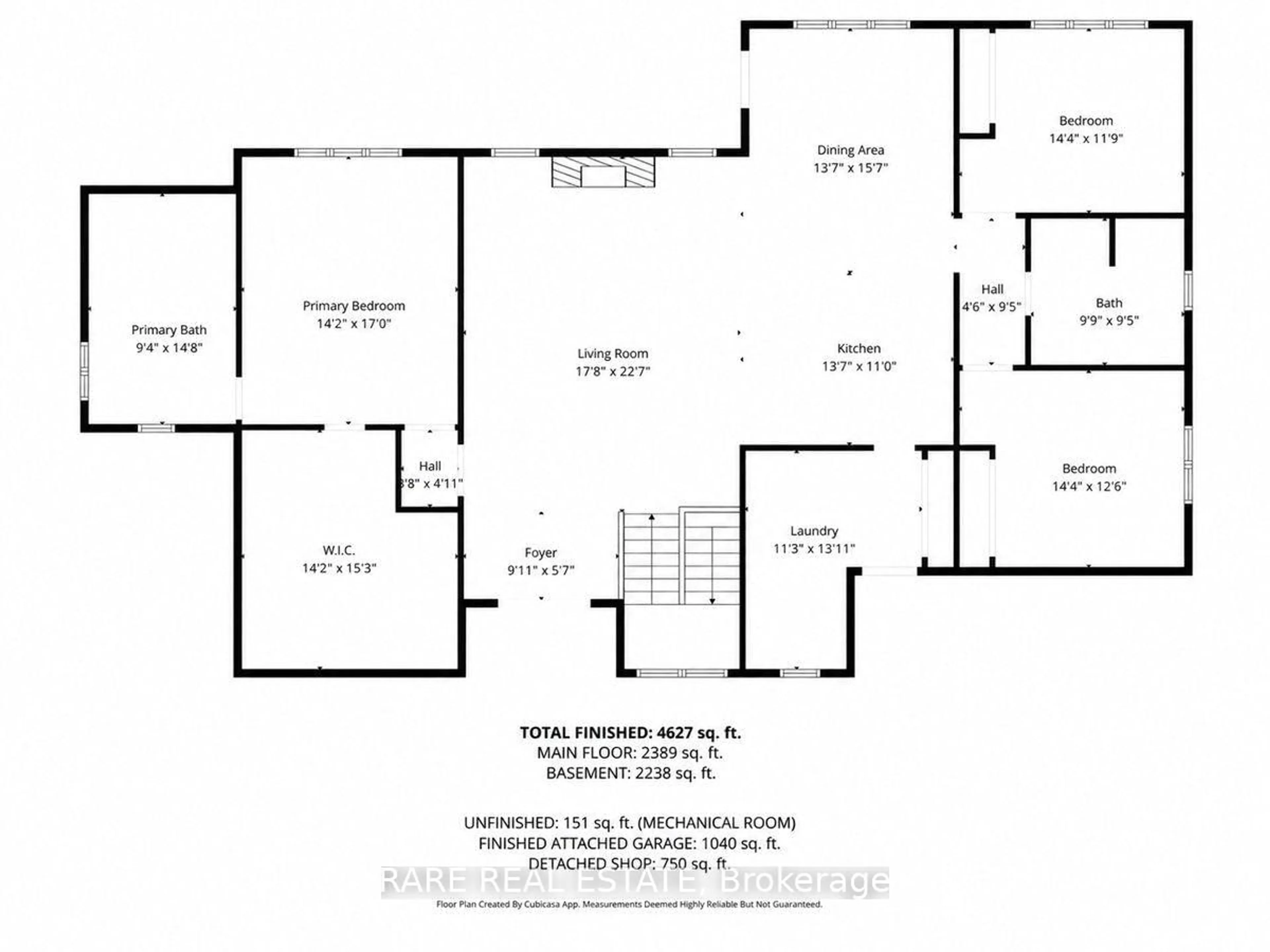 Floor plan for 1 Best Crt, Oro-Medonte Ontario L0L 2L0