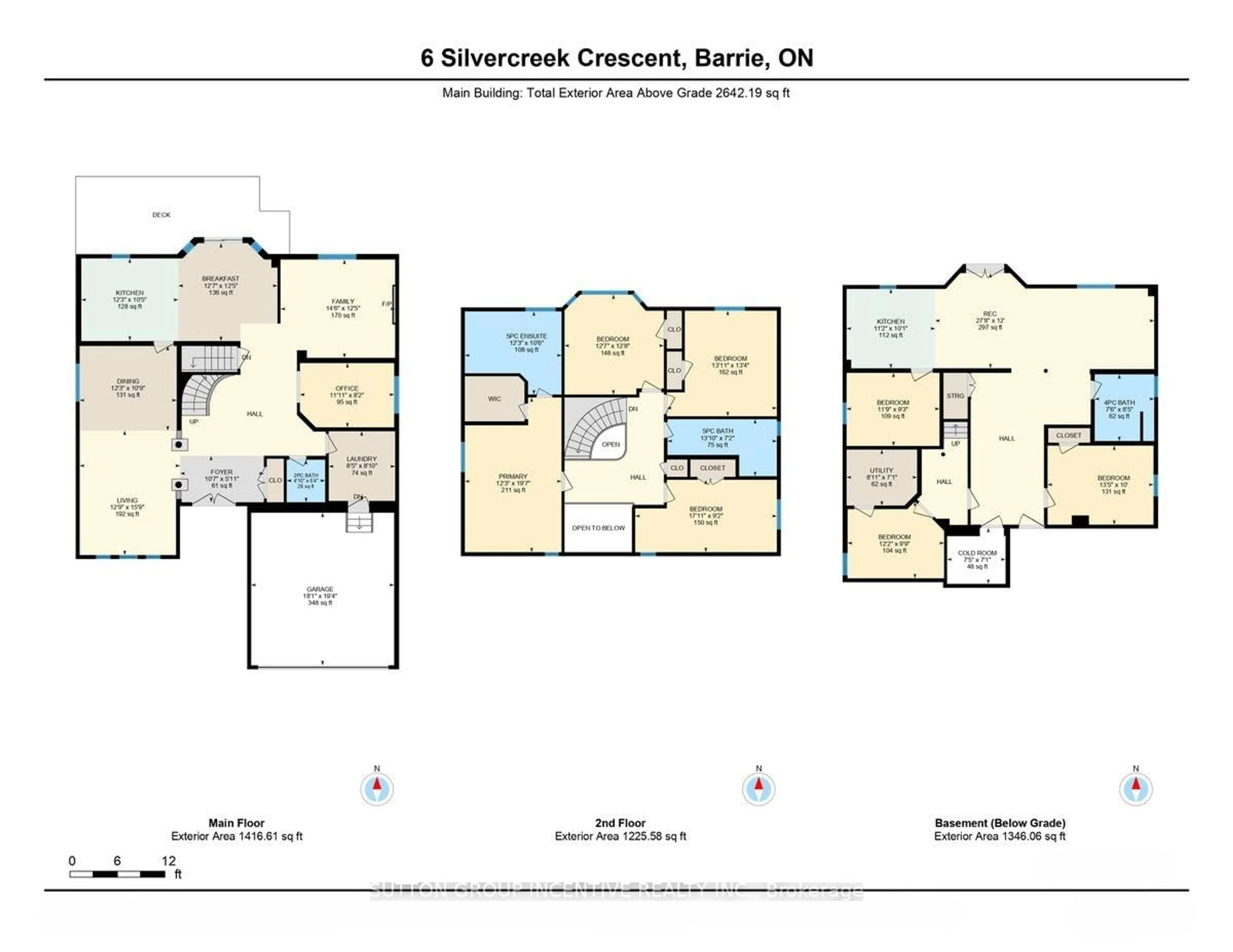 Floor plan for 6 Silvercreek Cres, Barrie Ontario L4N 0Z8
