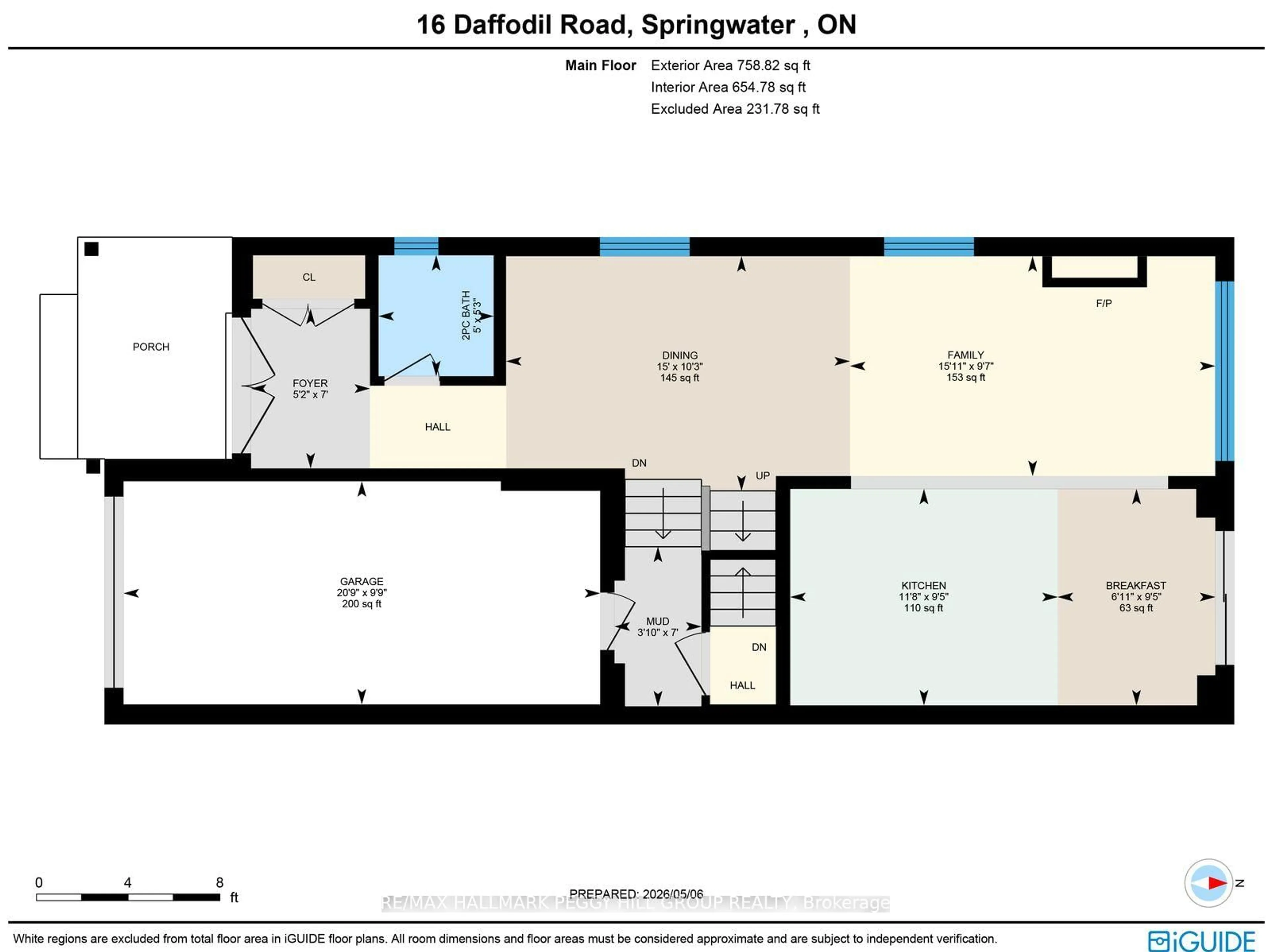 Floor plan for 16 Daffodil Rd, Springwater Ontario L9X 2E3