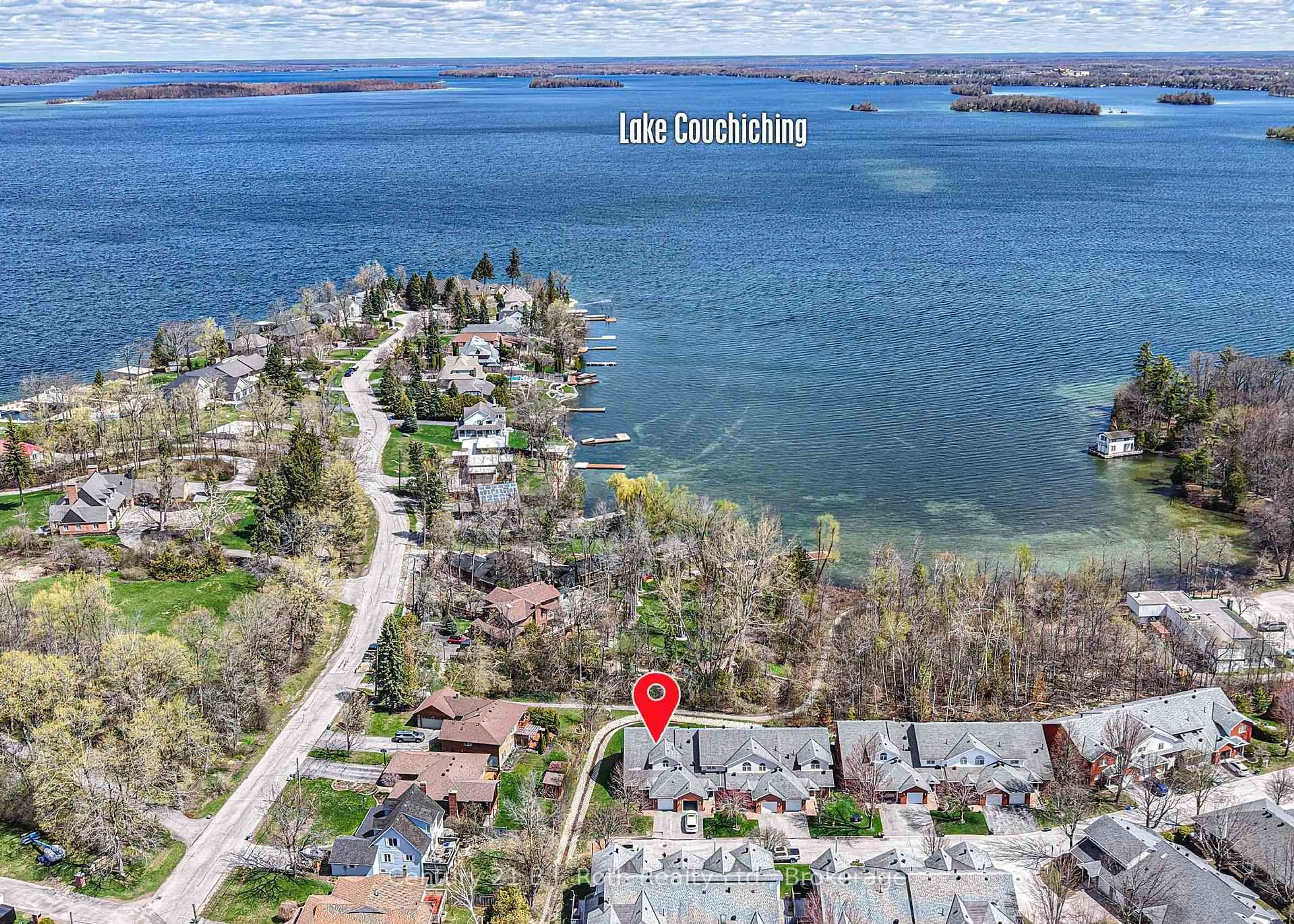 A pic from outside/outdoor area/front of a property/back of a property/a pic from drone, water/lake/river/ocean view for 30 Museum Dr #309, Orillia Ontario L3V 7T9