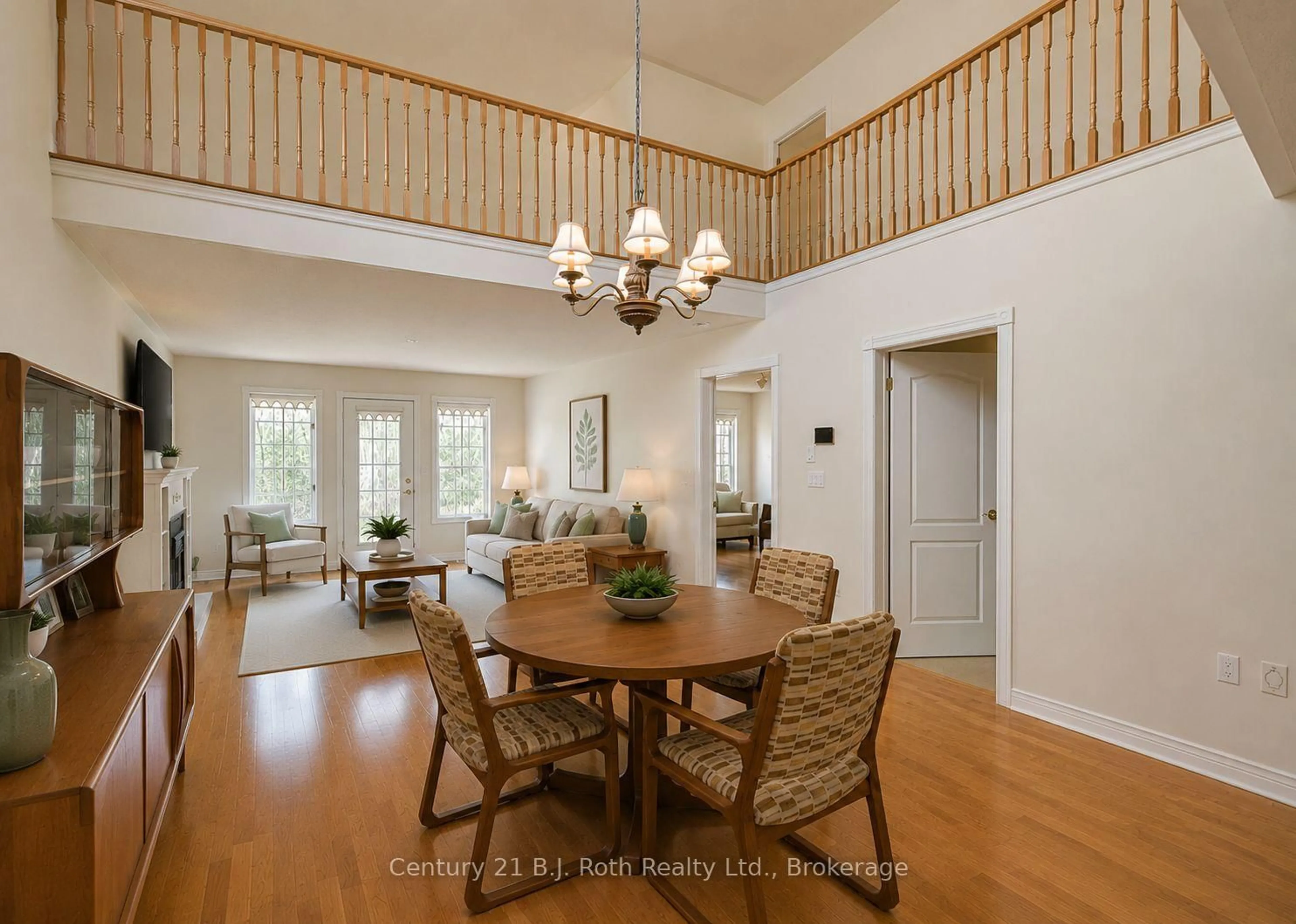 Dining room, wood/laminate floor for 30 Museum Dr #309, Orillia Ontario L3V 7T9