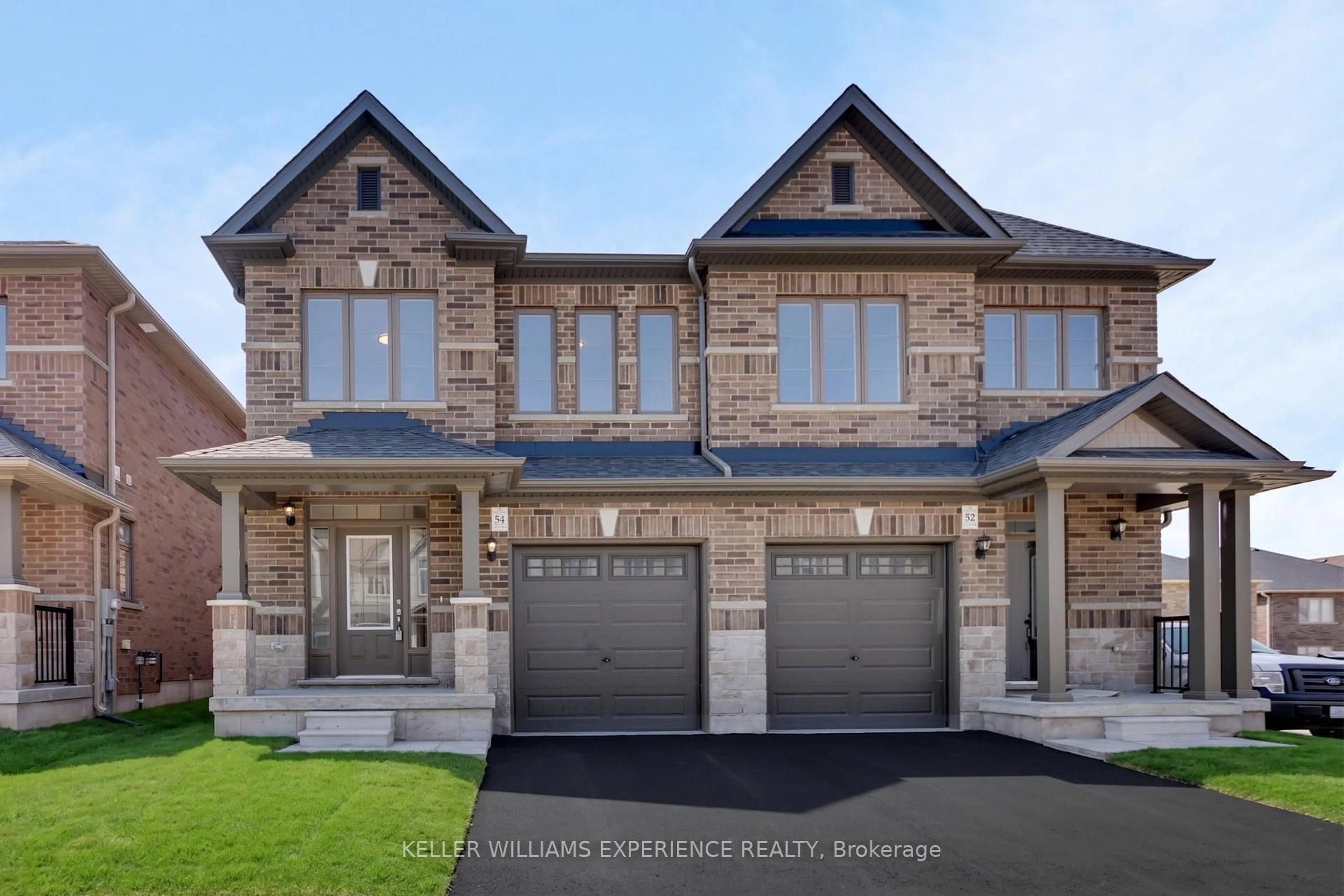 Home with brick exterior material, street for 54 Sagewood Ave, Barrie Ontario L9J 0K5