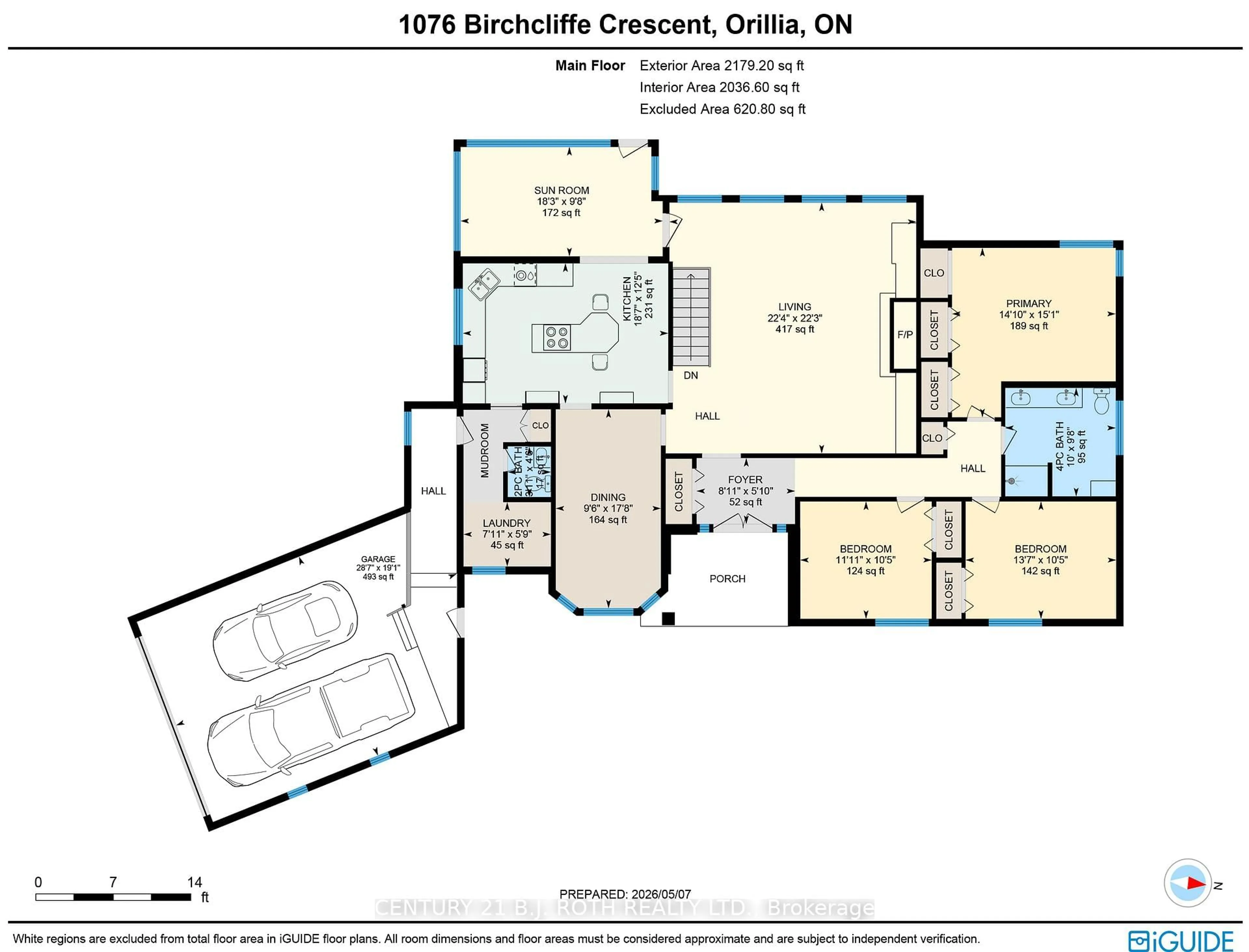 Floor plan for 1076 Birchcliffe Cres, Severn Ontario L3V 0W1