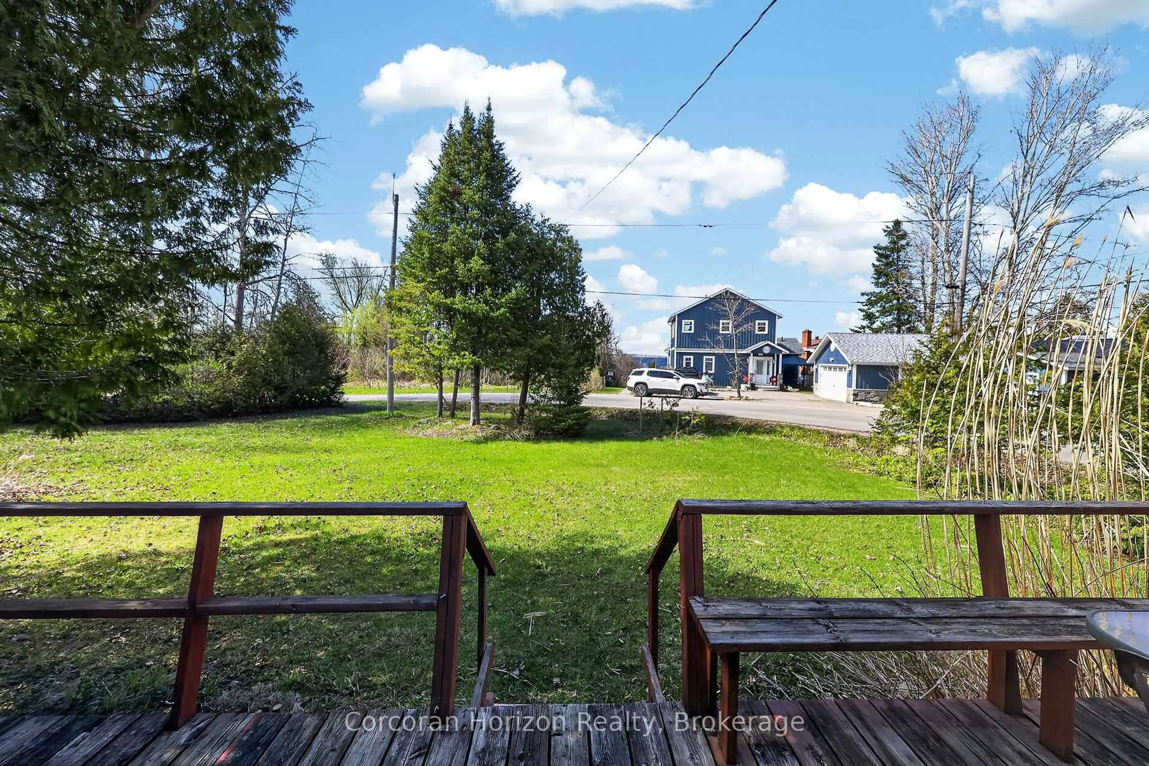 A pic from outside/outdoor area/front of a property/back of a property/a pic from drone, water/lake/river/ocean view for 26 Waterside Dr, Tay Ontario L0K 1R0
