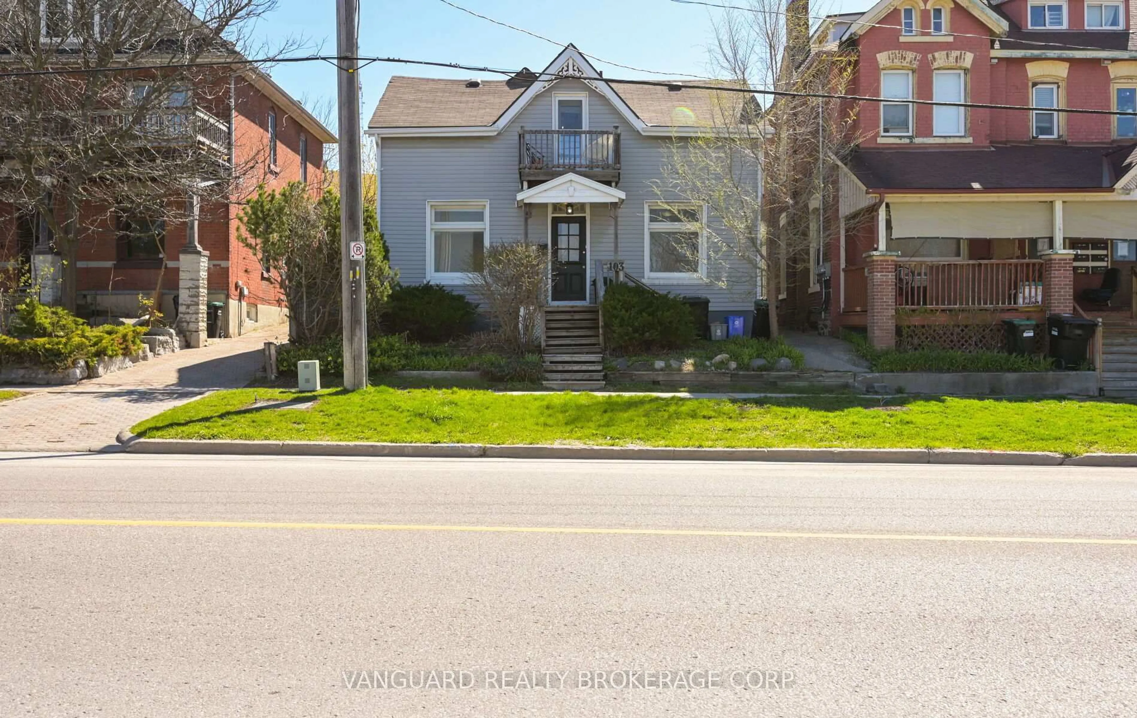 Home with brick exterior material, street for 103 Mulcaster St, Barrie Ontario L4M 3M7